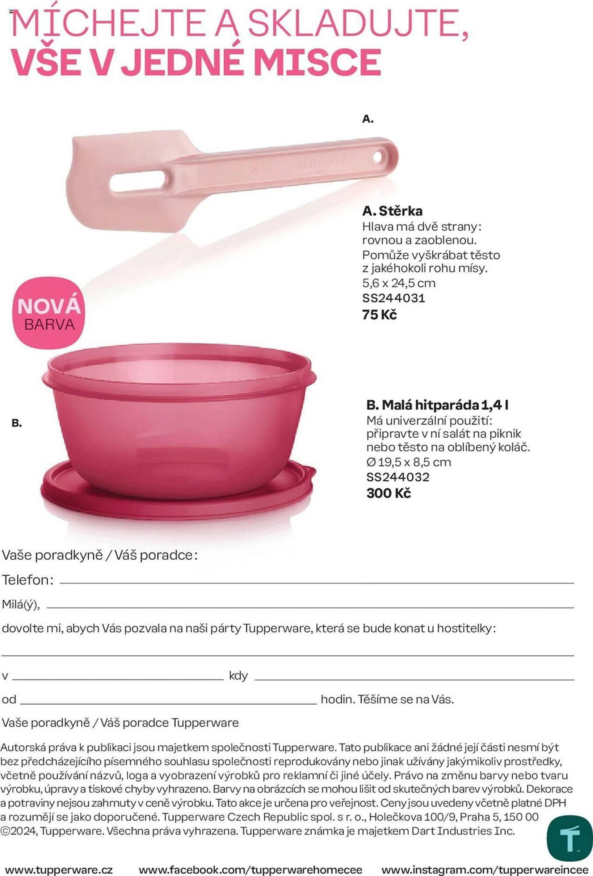 Tupperware leták - 30. září 3. listopadu 2024 - Page 20