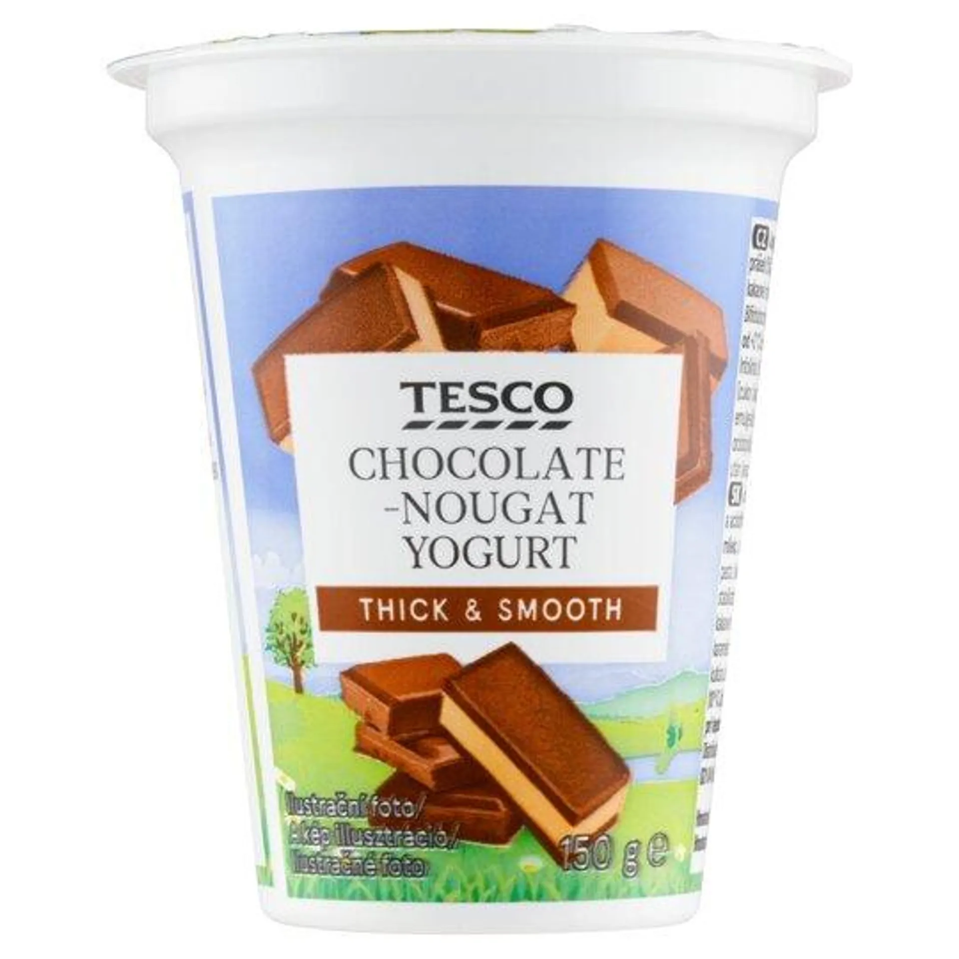 Tesco Jogurt čokoládovo-nugátový 150 g