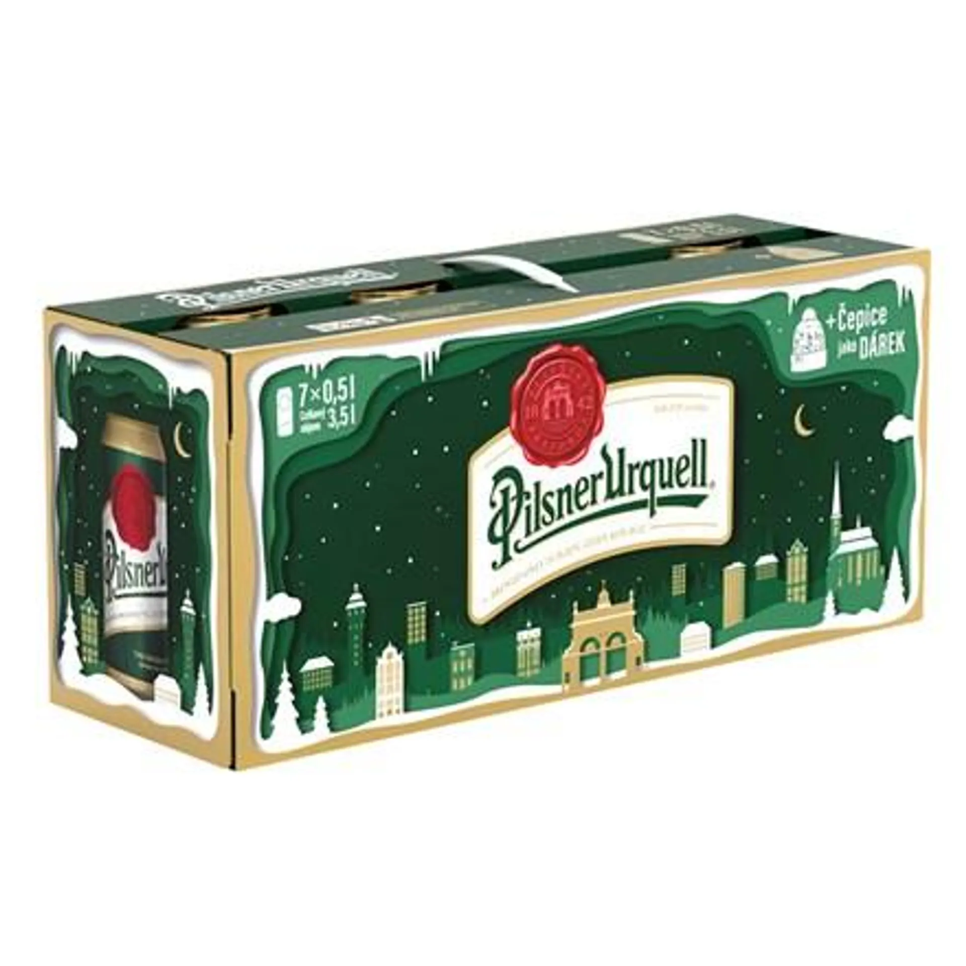 Pilsner Urquell kulich 7 x 500 ml plech