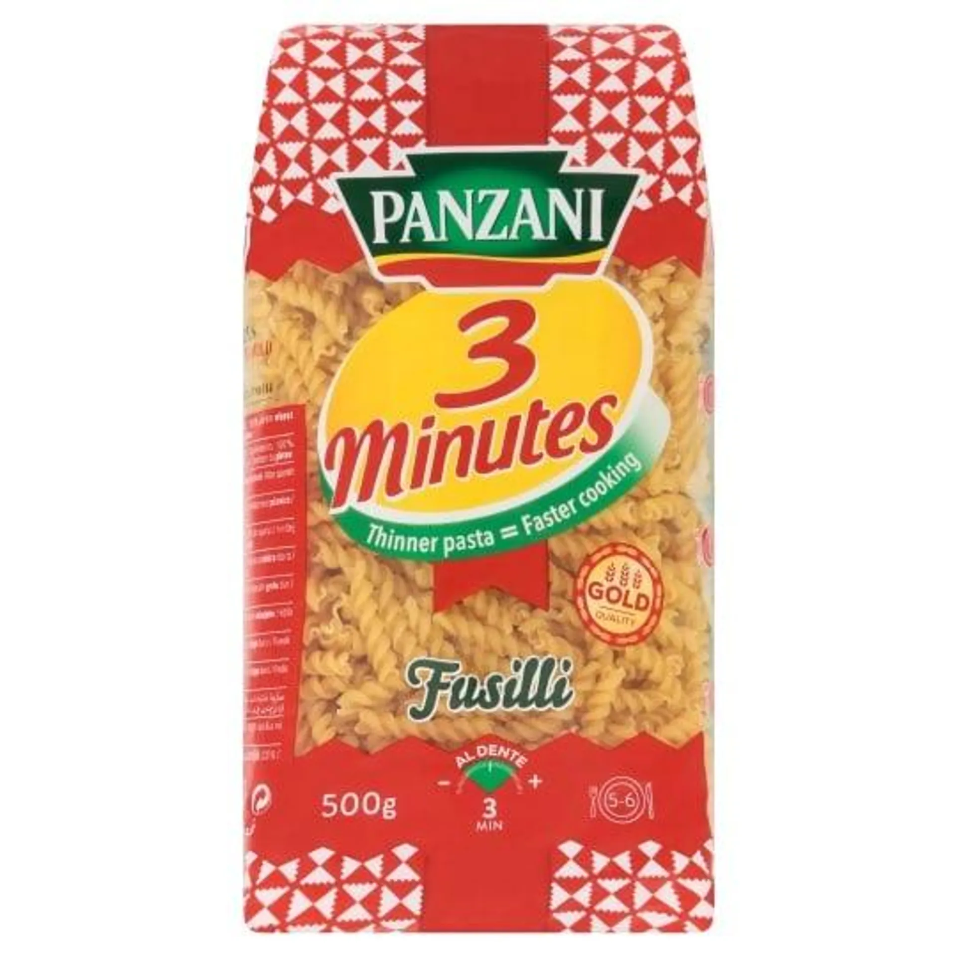 Panzani 3 Minutes Fusilli 500g