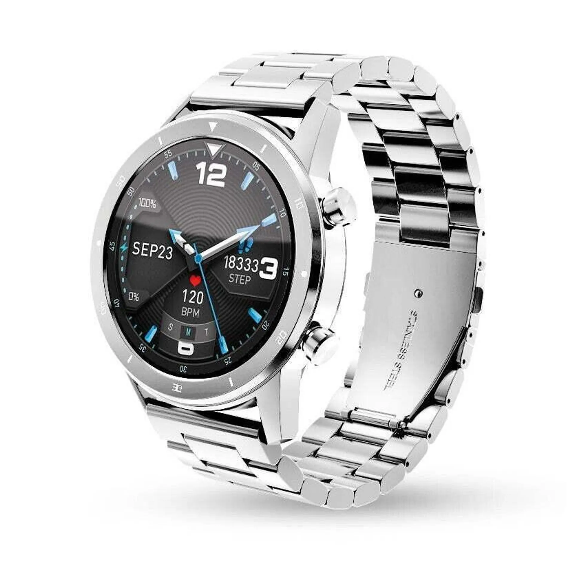 Chytré hodinky Aligator Watch Pro, 3x řemínek, stříbrná POŠKOZENÍ