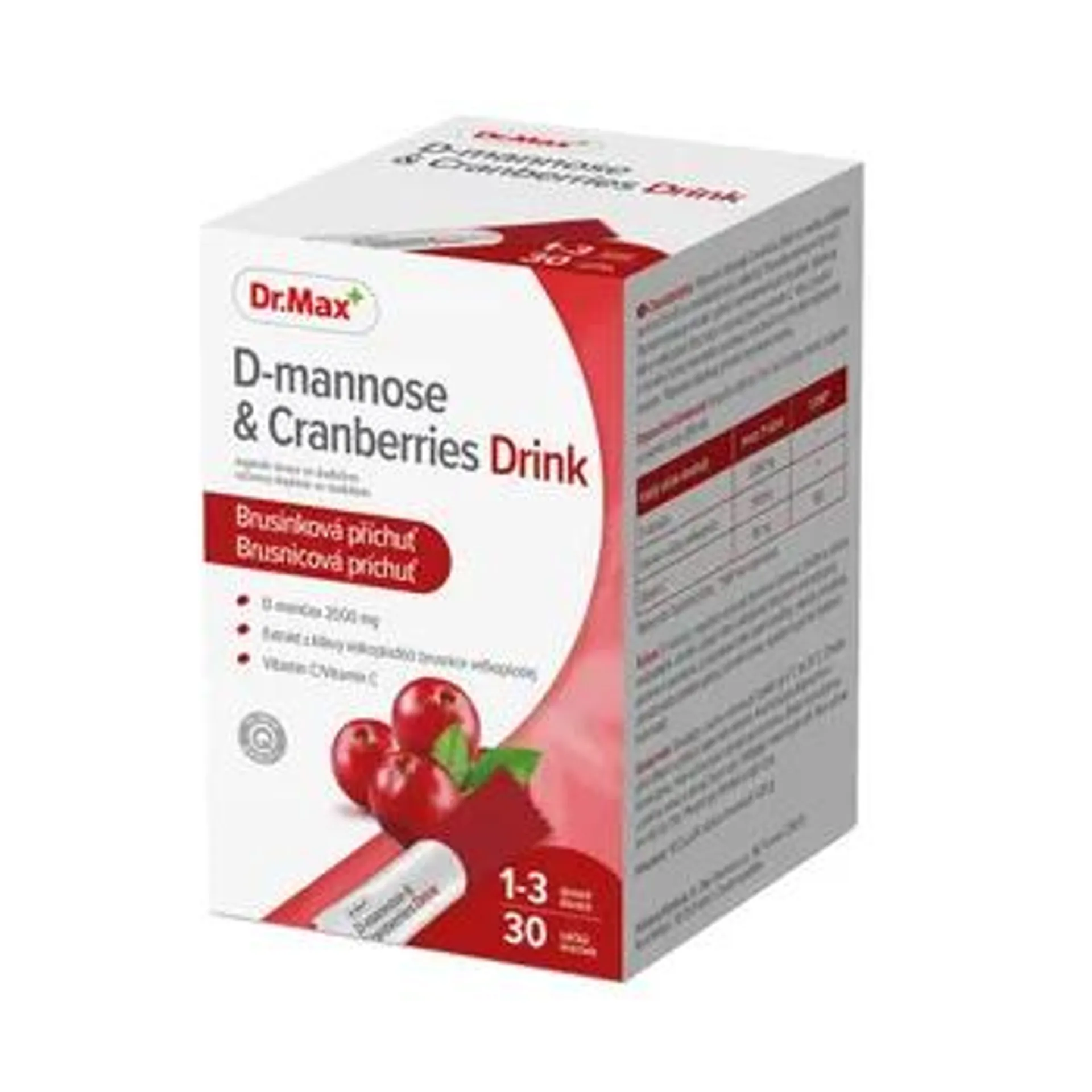 Dr. Max D-mannose & Cranberries Drink 30 sáčků