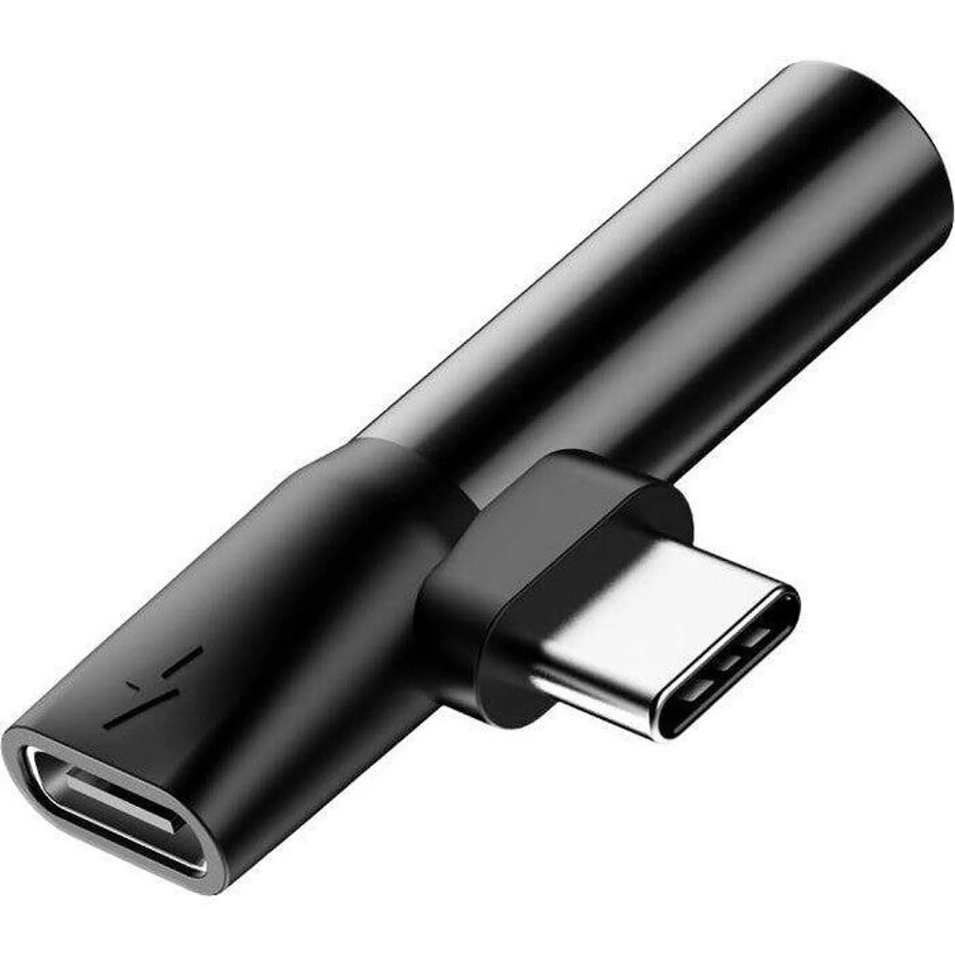 Adaptér USB-C na USB-C + 3,5mm Jack, černá POŠKOZENÝ OBAL