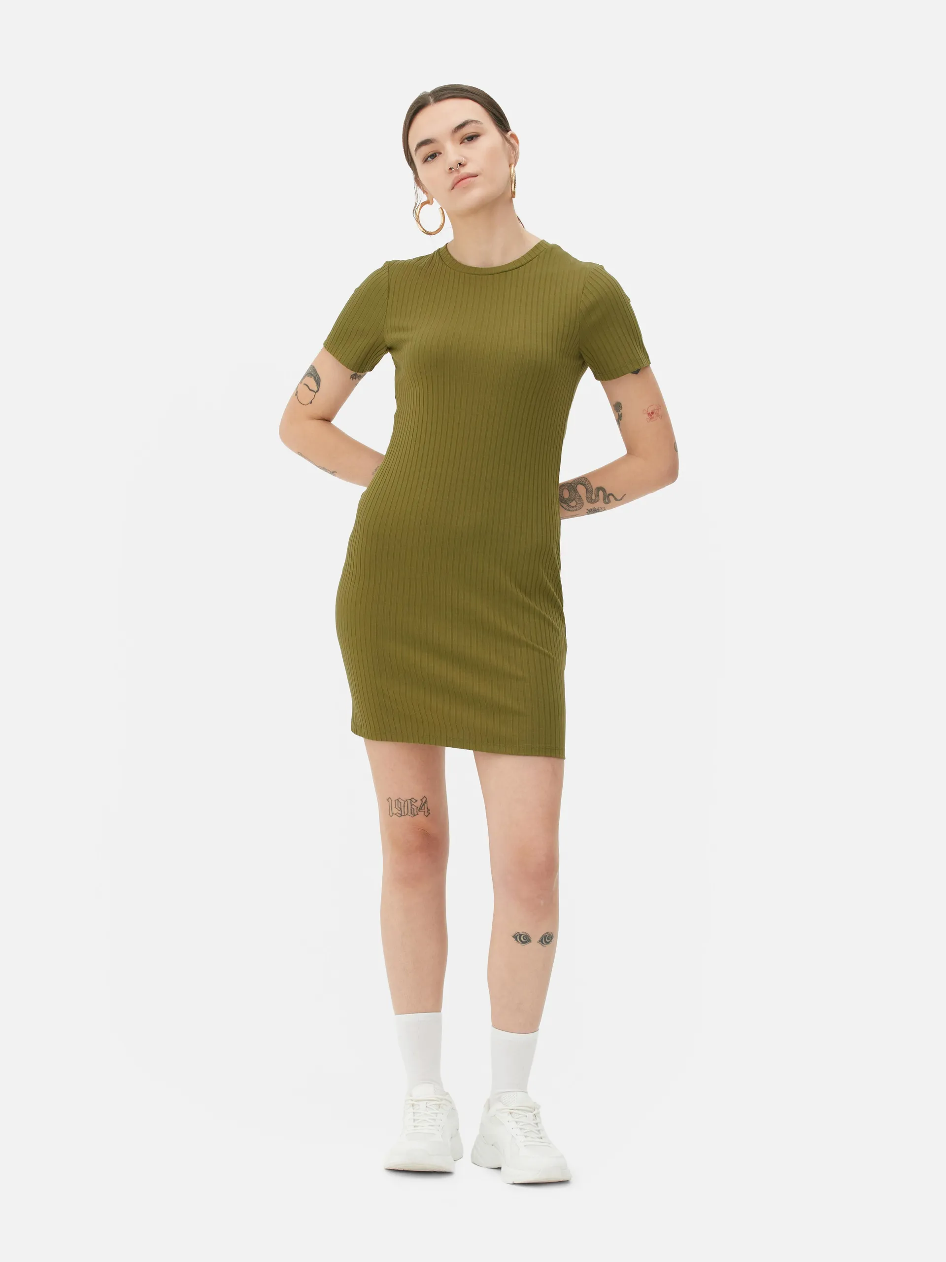 Ribbed Mini Dress