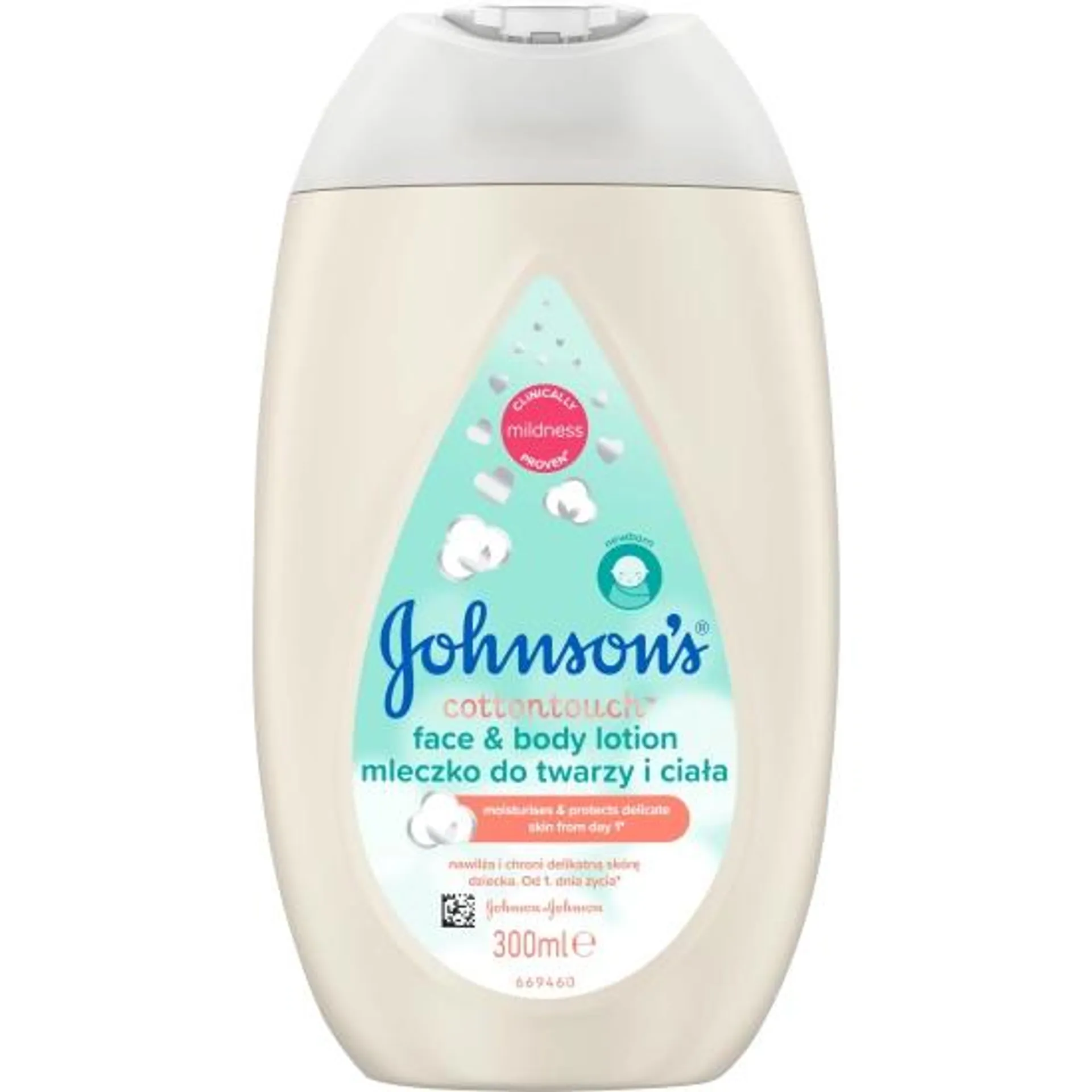 Johnson's Baby Cottontouch mléko na tělo a tvář, 300 ml