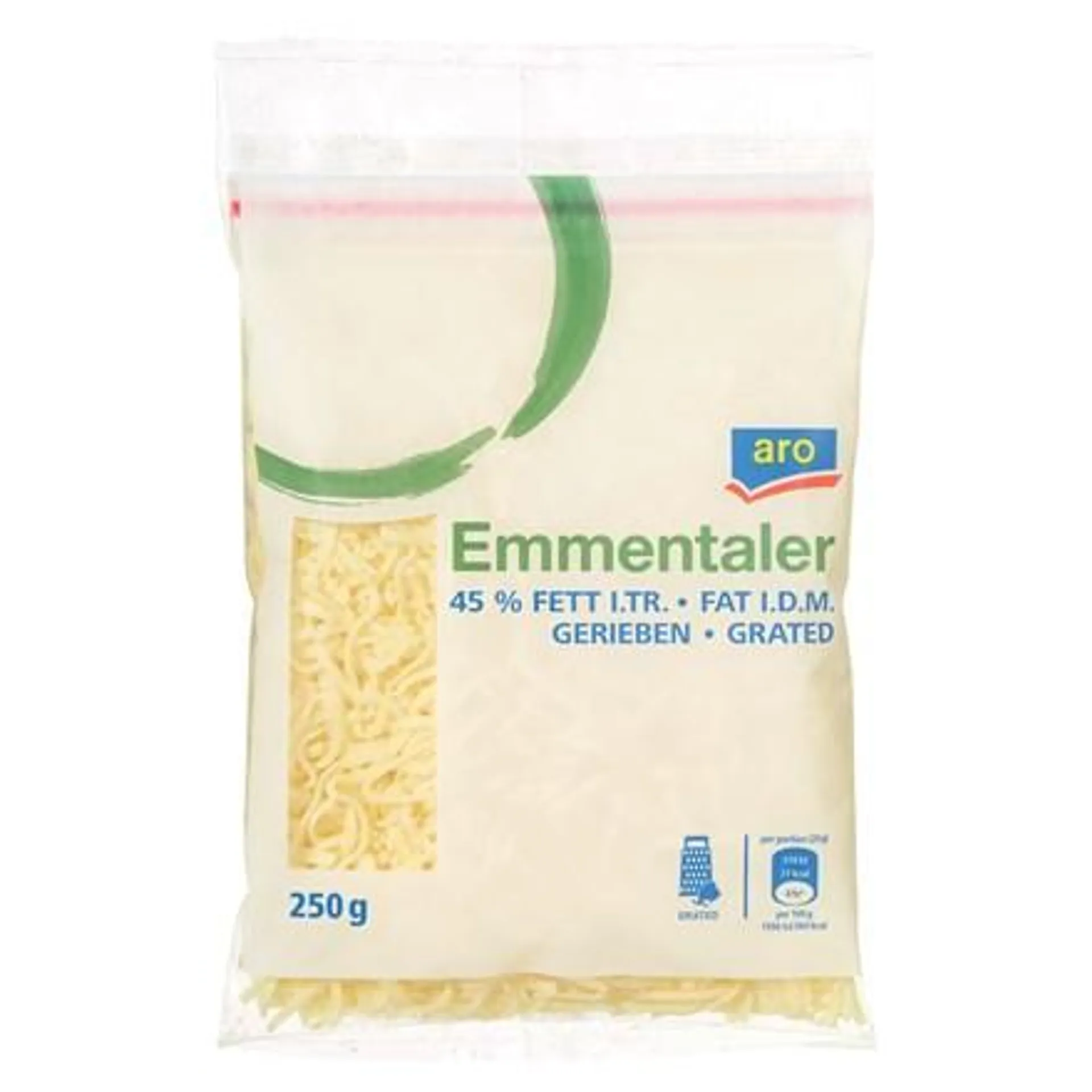 aro Emmentaler strouhaný 45 % 250 g