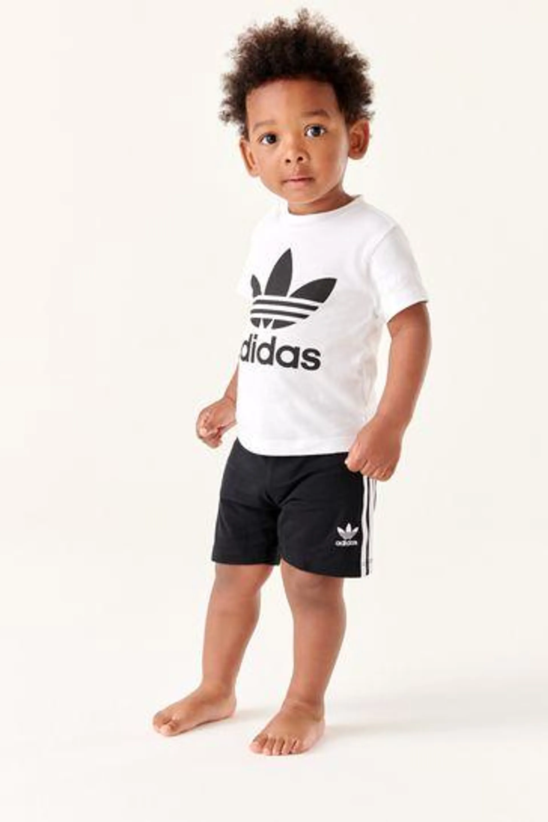 Souprava trička s trojlístkem a kraťasů adidas Originals Infant