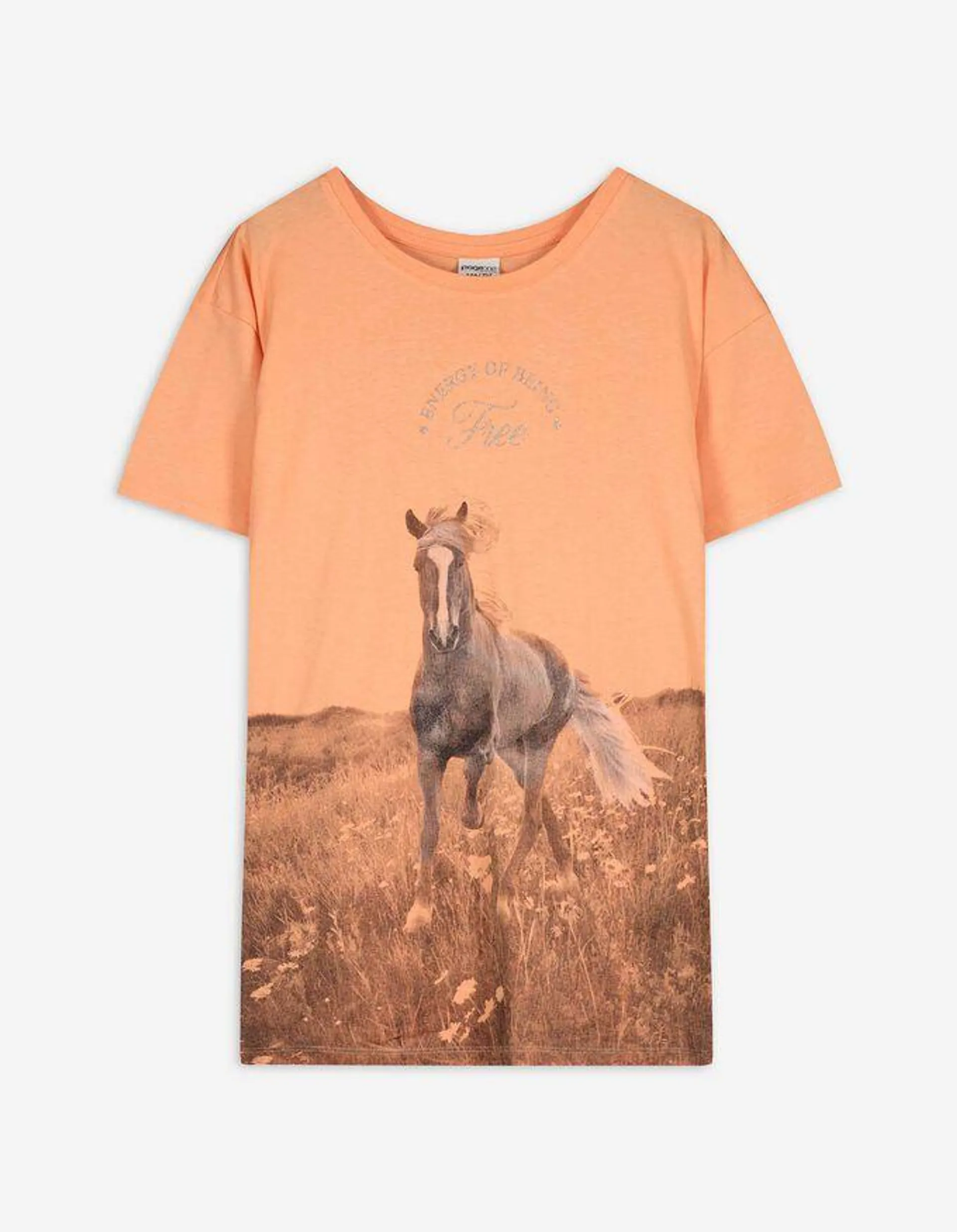 T-shirt - Imprimé - Orange