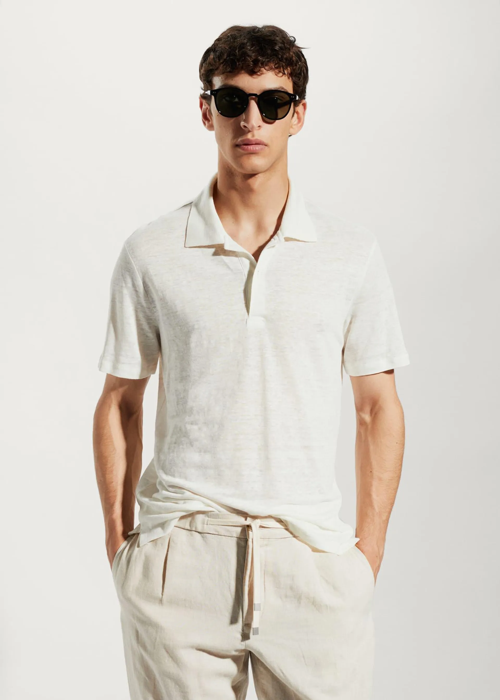 Polokošile slim fit 100% len