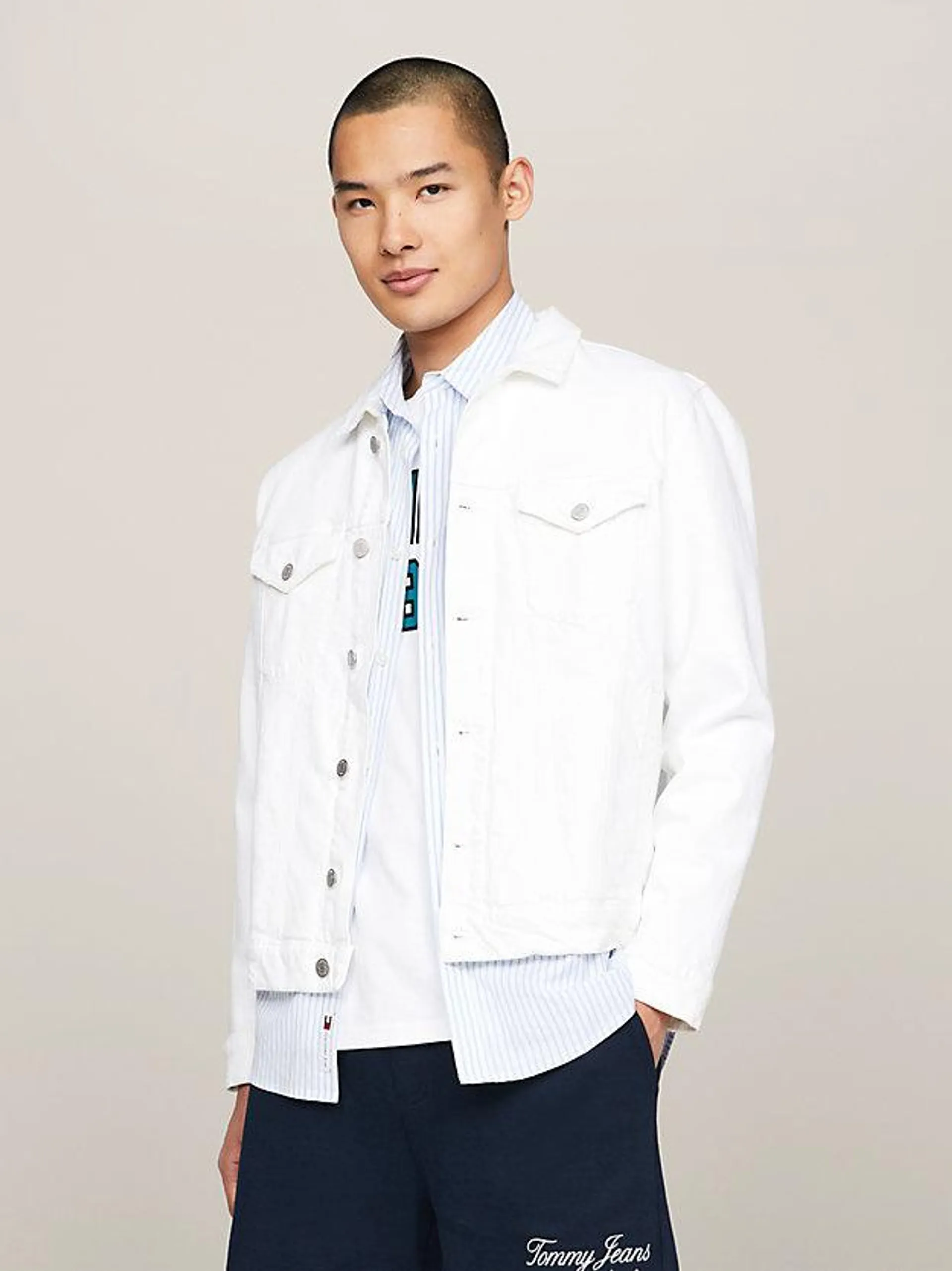 Ryan Regular White Denim Trucker Jacket