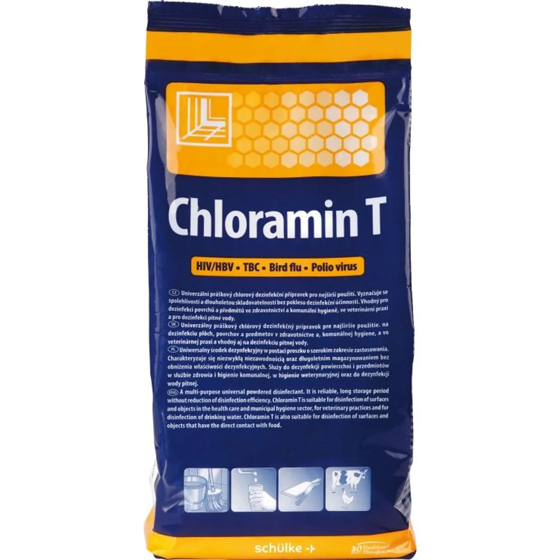 Chloramin T dezinfekce všech povrchů, v sáčku, 1 kg