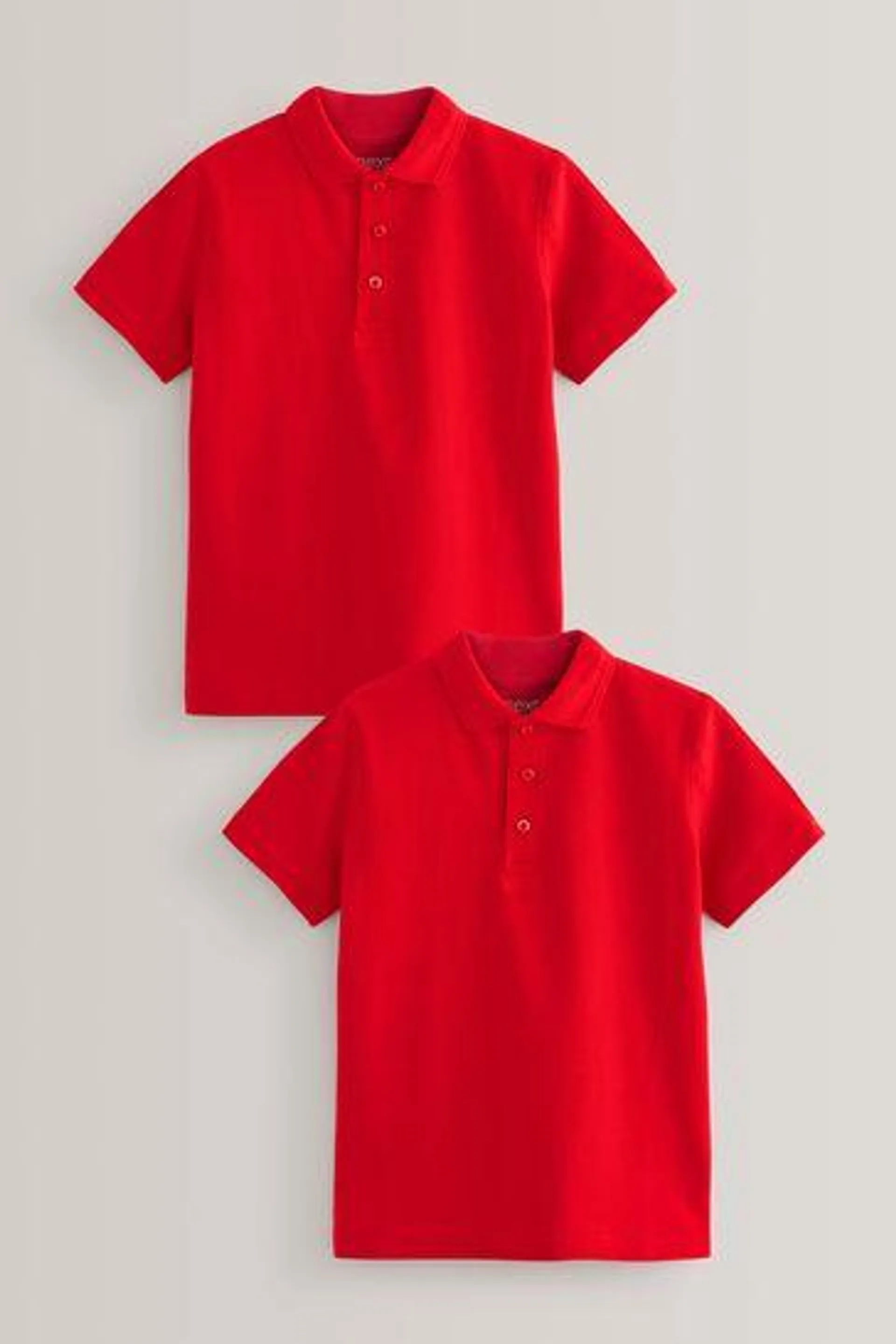 Cotton School Short Sleeve Polo Shirts (3-16 let)