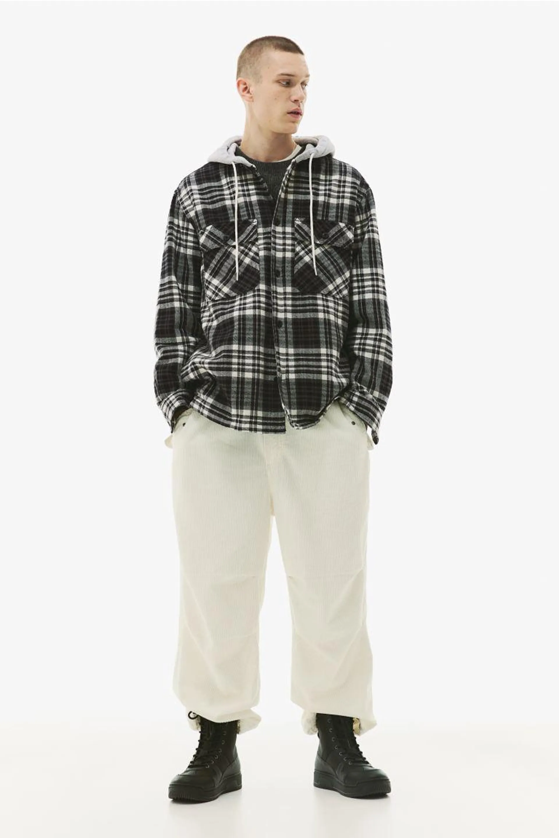 Relaxed Fit Hooded overshirt