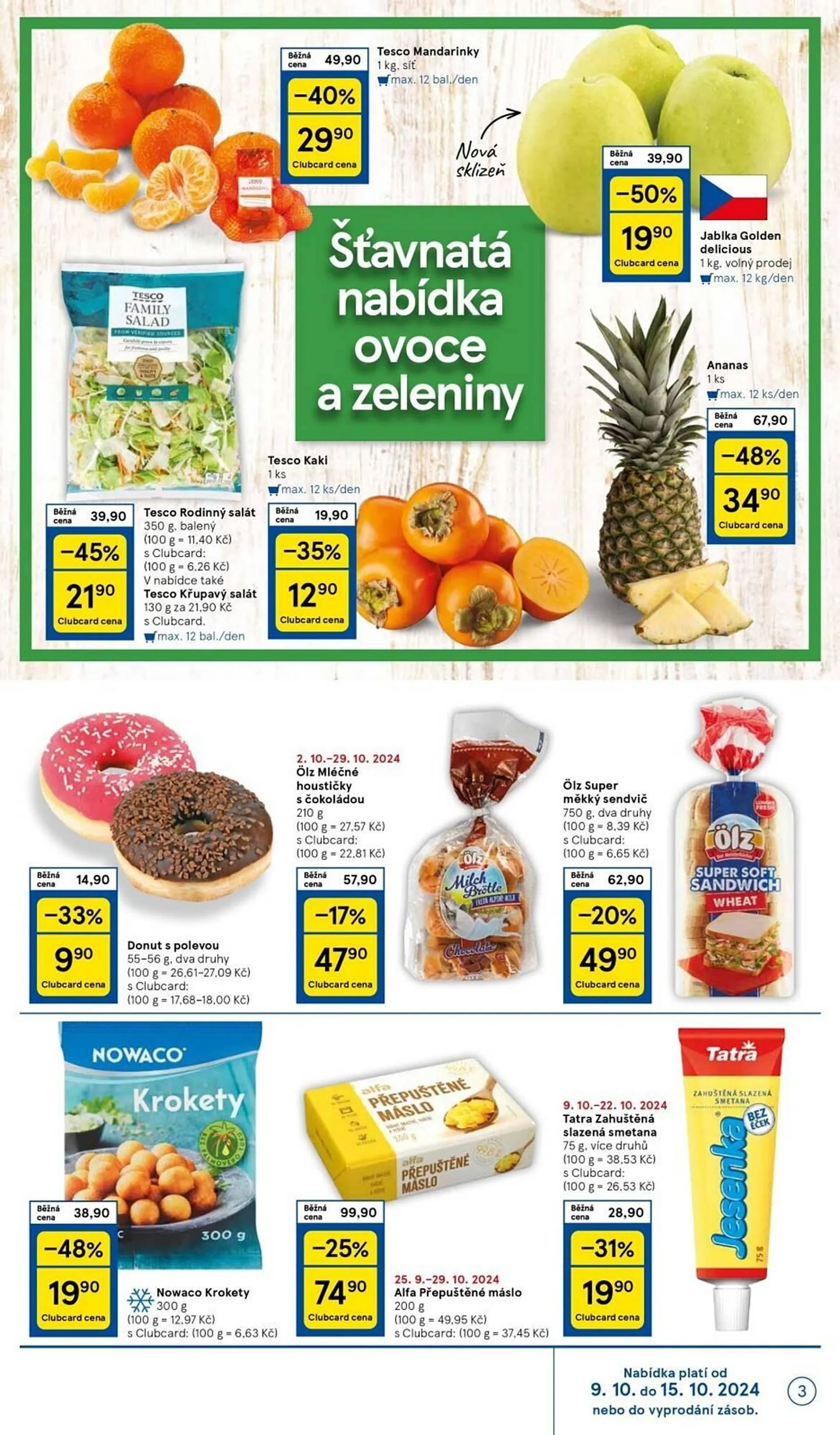 Tesco leták - 9. října 15. října 2024 - Page 3