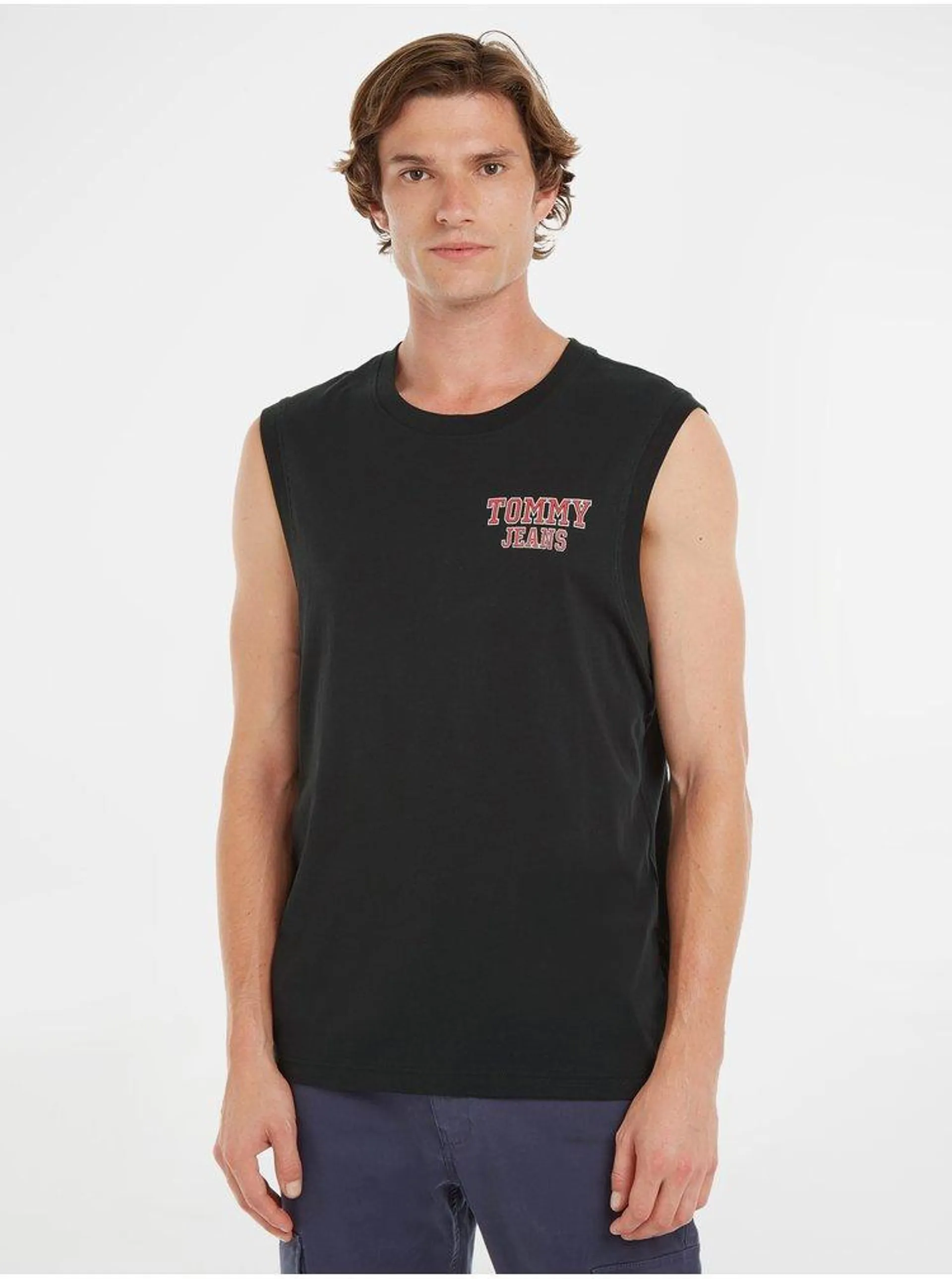 Černé pánské tílko Tommy Jeans Basketball Tank