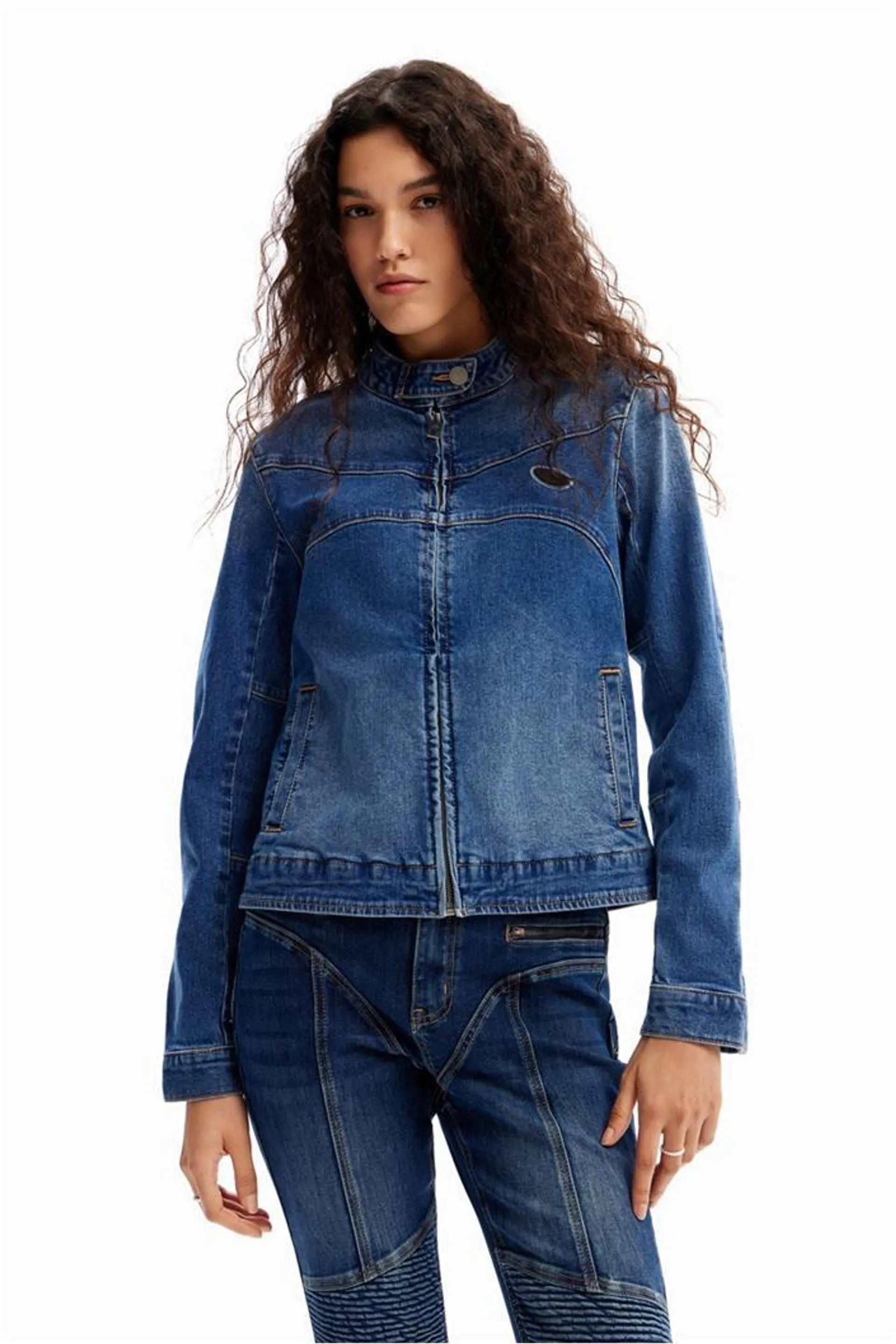 bunda Desigual Ross denim medium wash