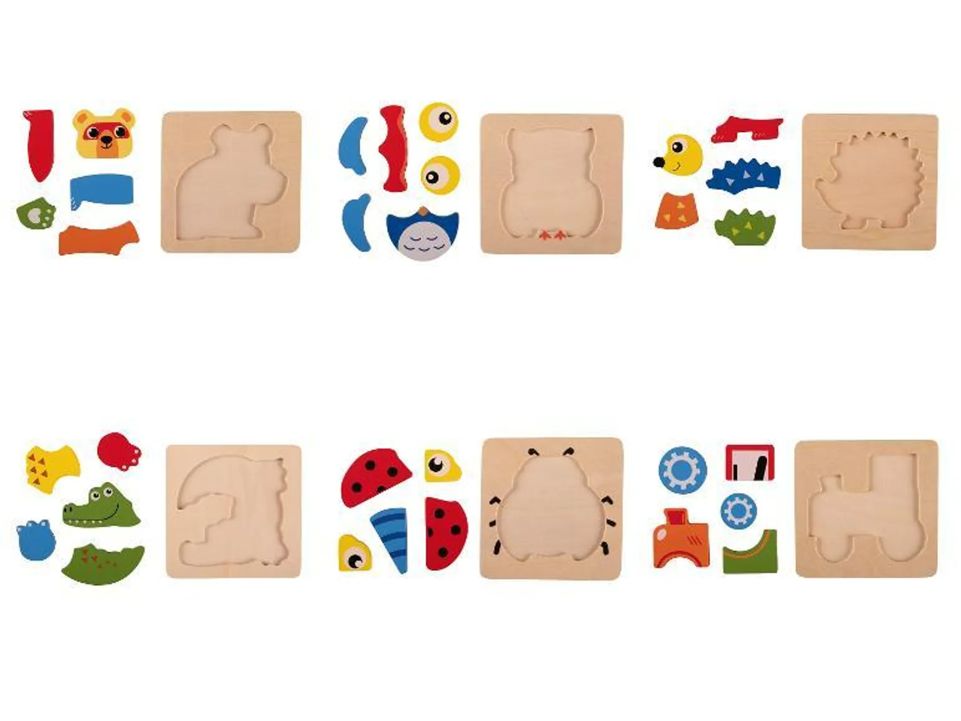 Playtive Dřevěné puzzle