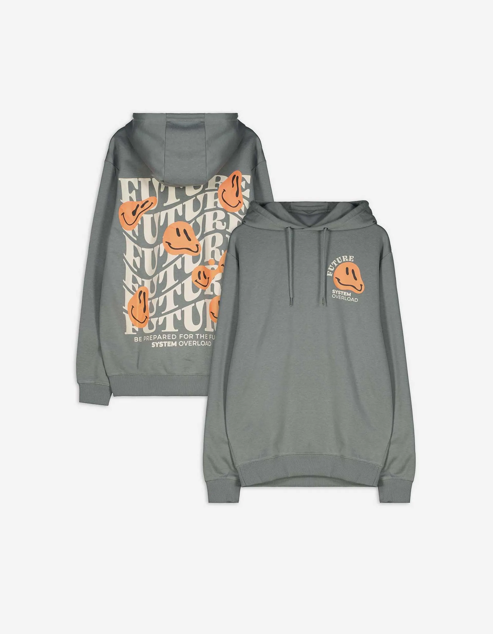 Hoodie - Rückenprint - dunkelgrün