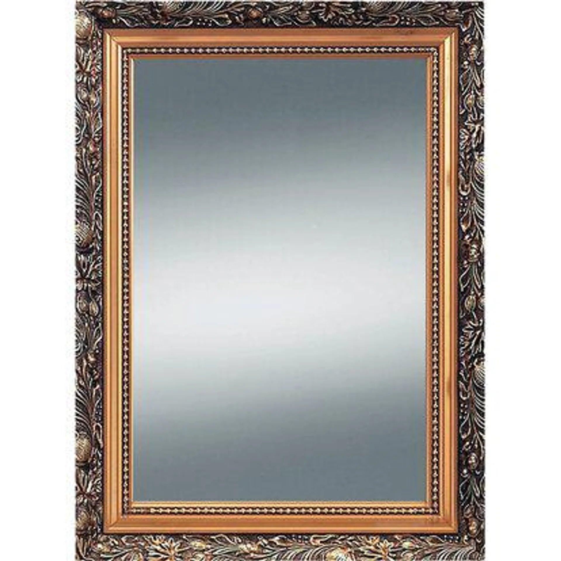 Kristall-Form Zrcadlo Verde s dřevěným rámem, zlaté, 55 x 75 cm