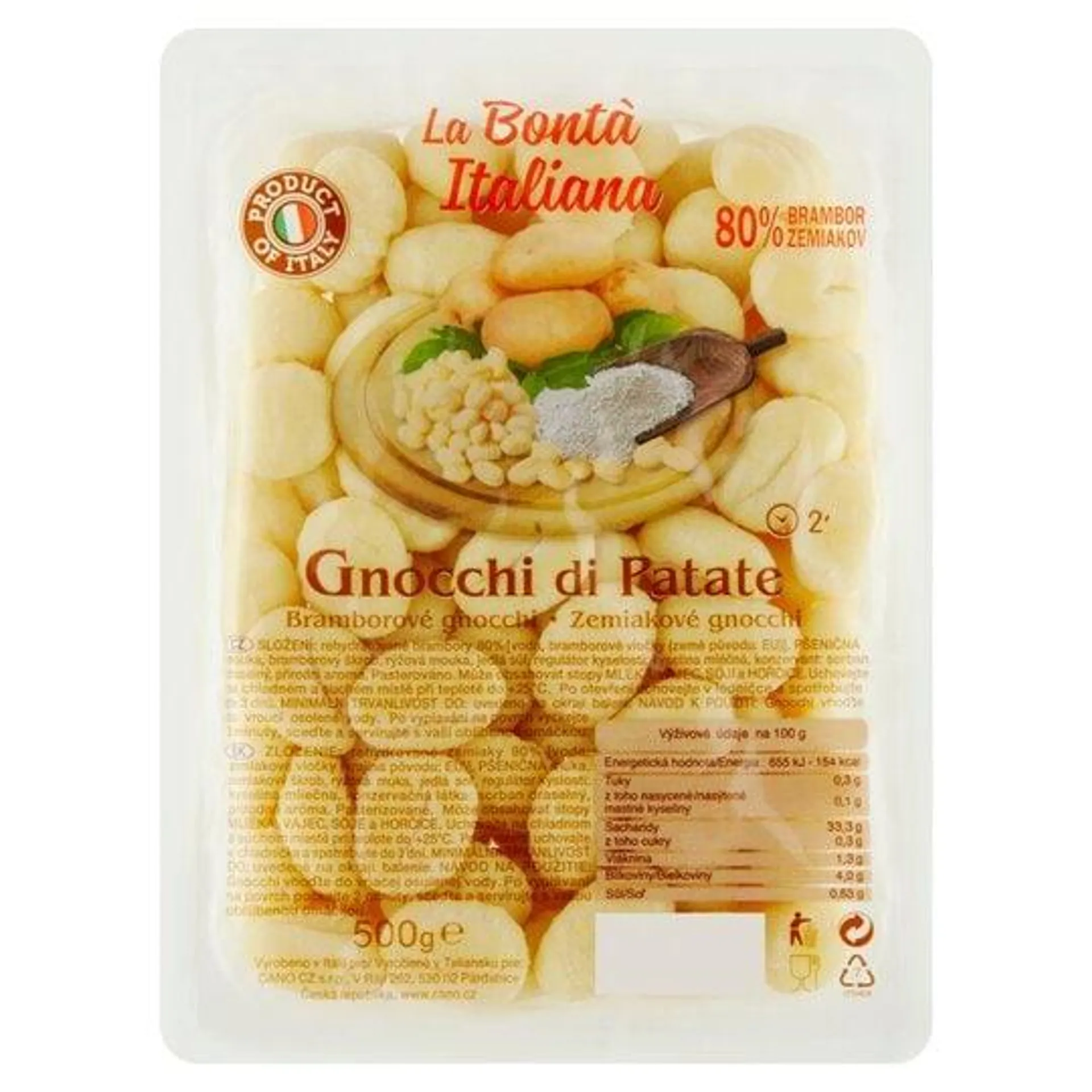 La Bonta Italiana Bramborové gnocchi 500g