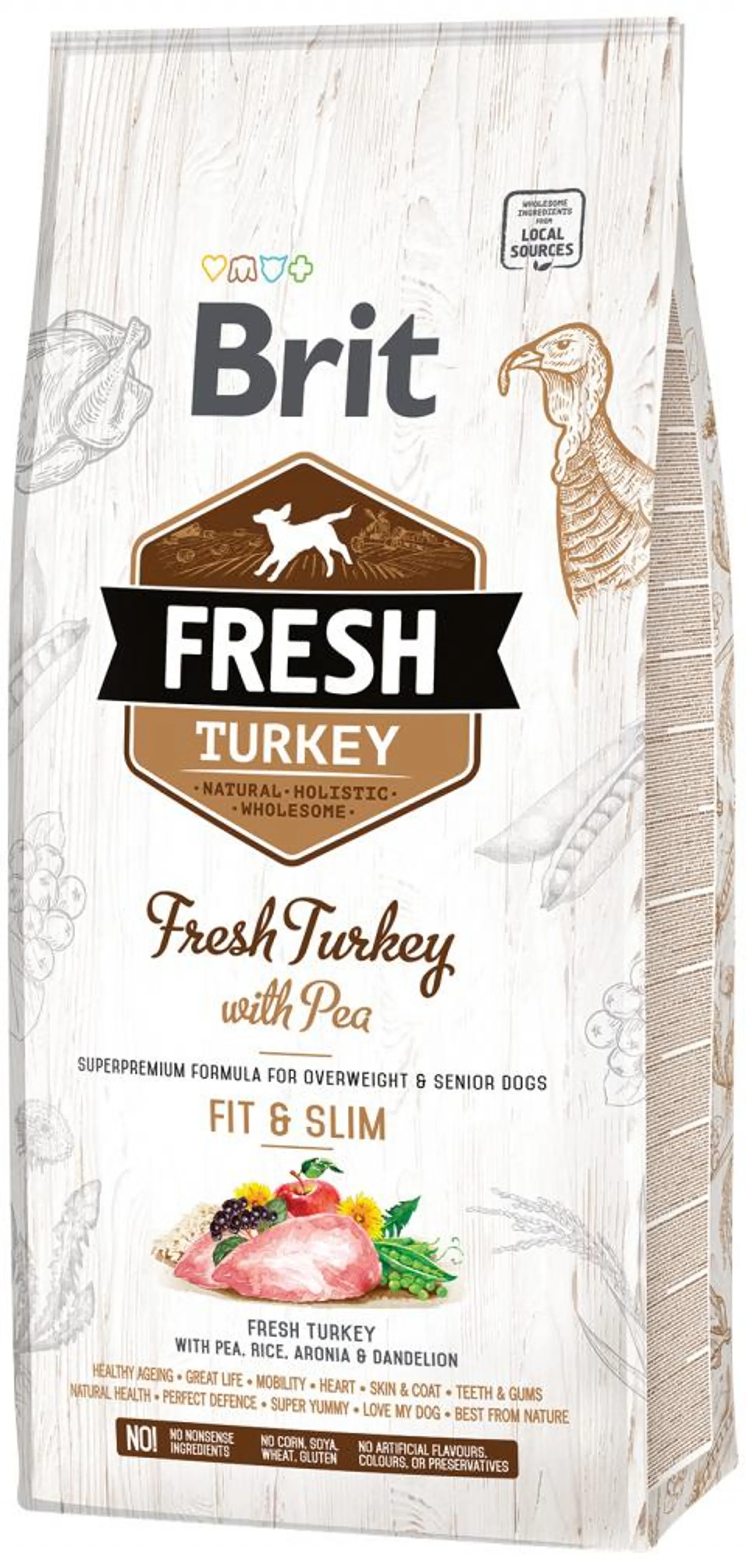 Brit Fresh Turkey with Pea Light Fit & Slim 12kg