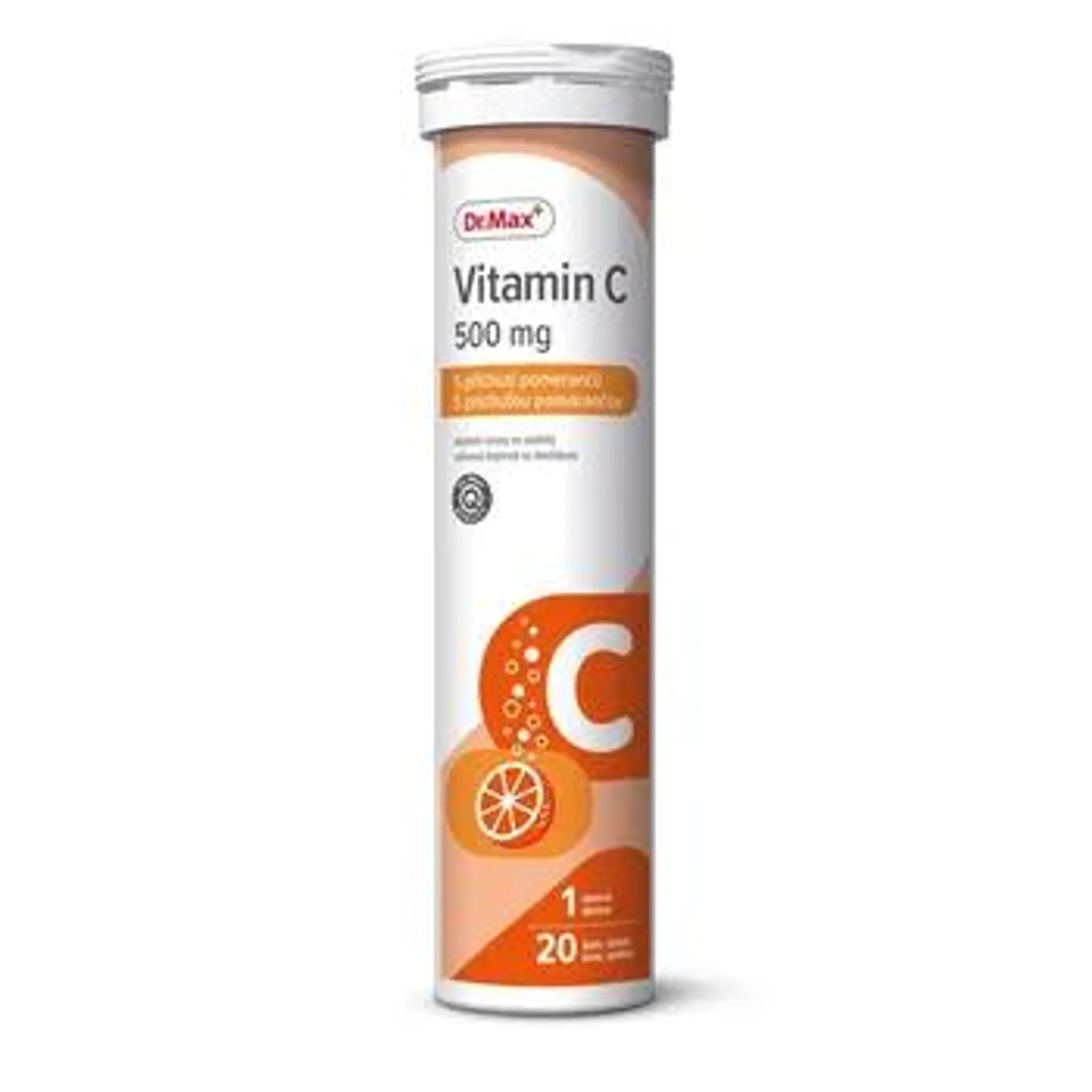 Dr. Max Vitamin C 500 mg pomeranč 20 šumivých tablet
