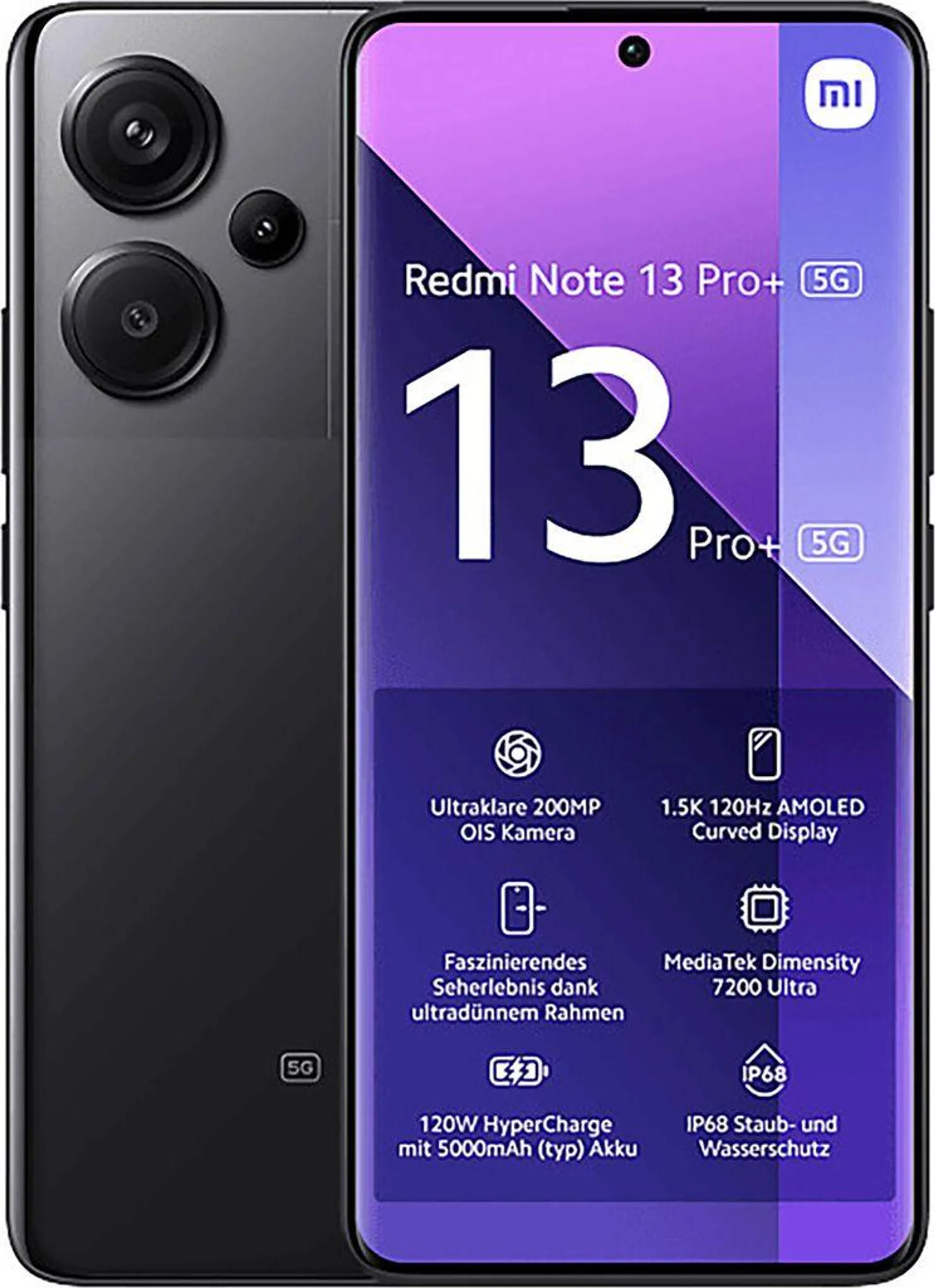 Xiaomi Redmi Note 13 Pro Plus 5G 512GB midnight black