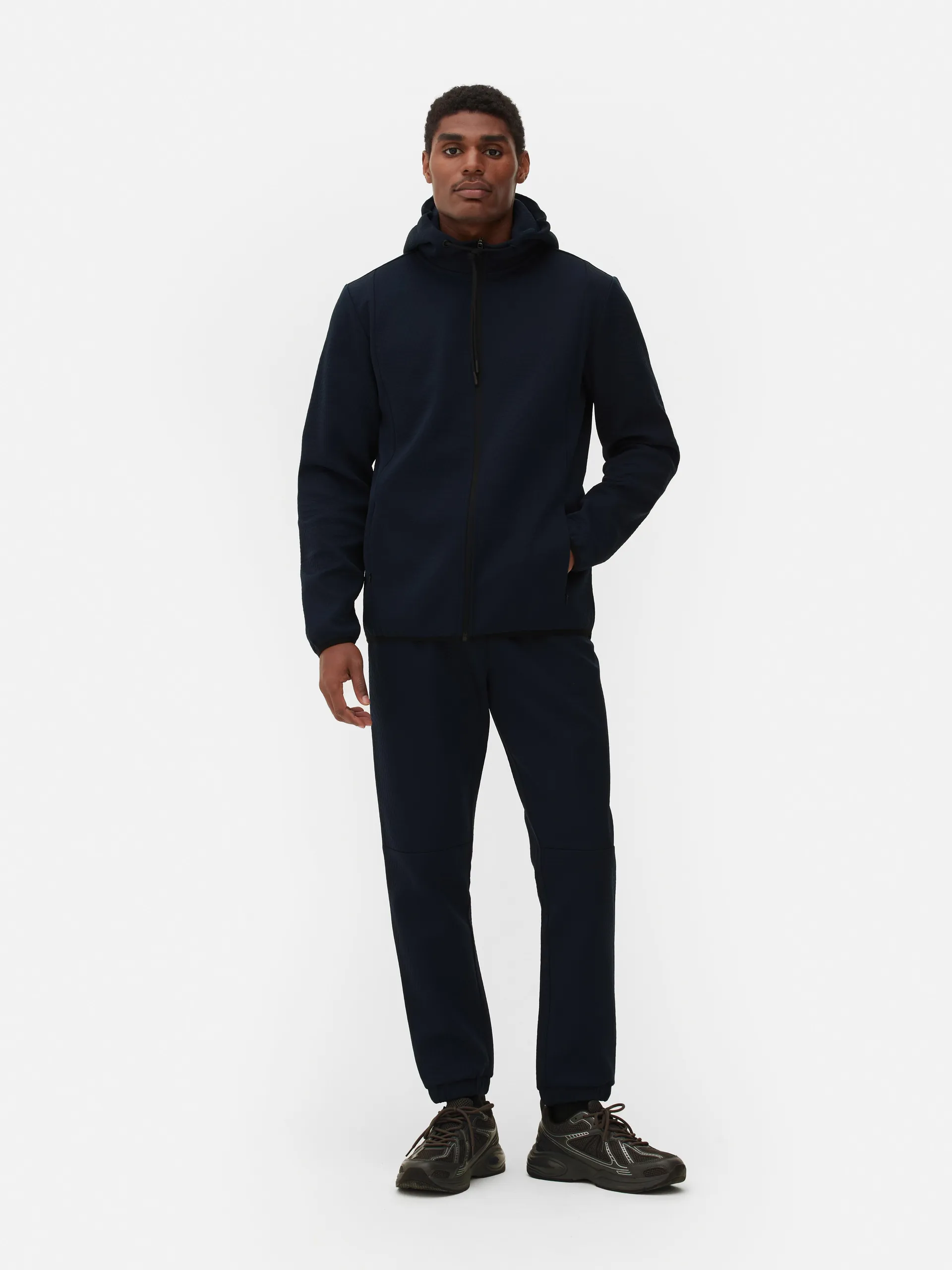 Textured Zip Performance Jacket