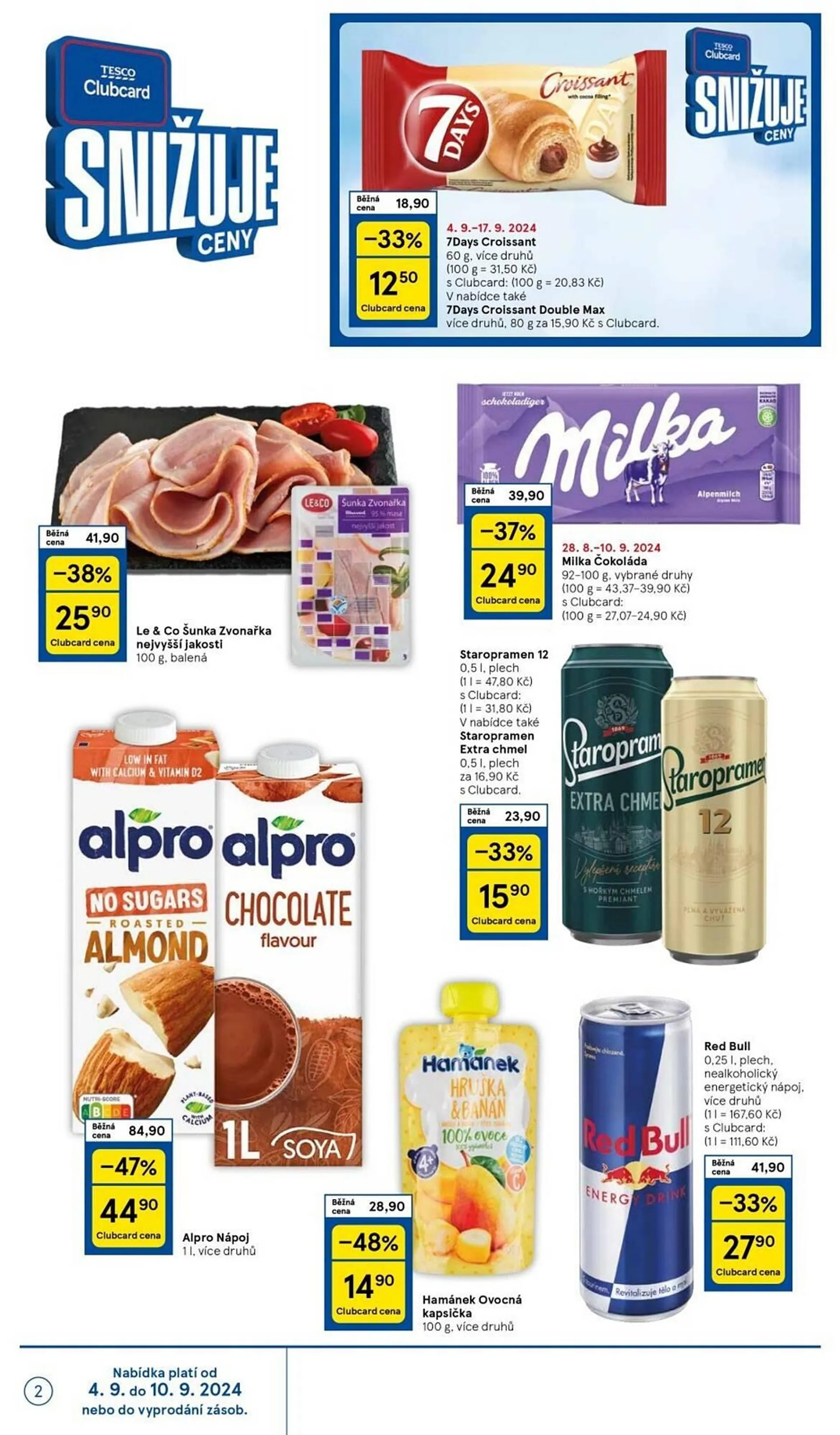 Tesco Supermarket  leták - 4. září 10. září 2024 - Page 2