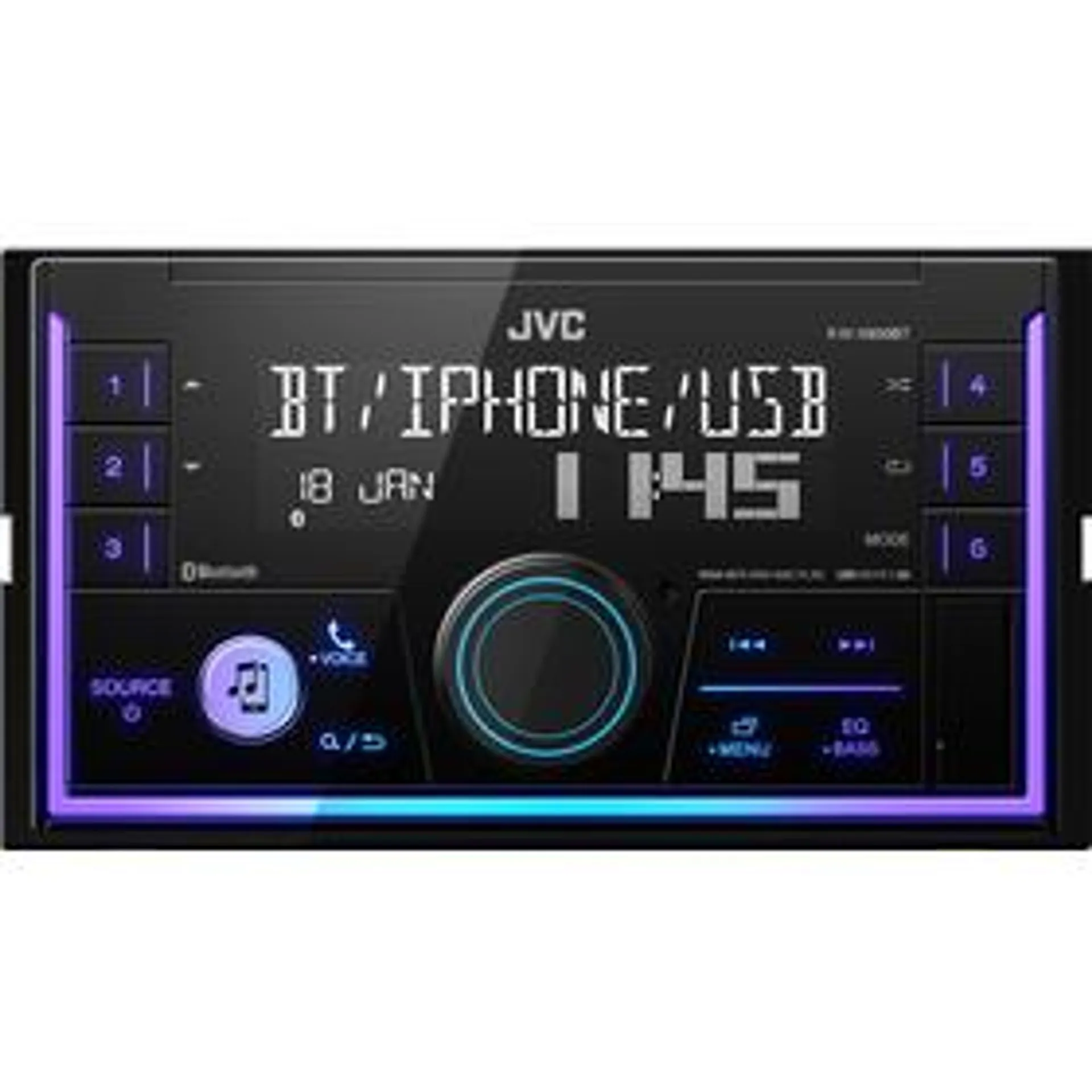 KW-X850BT 2DIN AUTORÁD. S USB/MP3/BT JVC