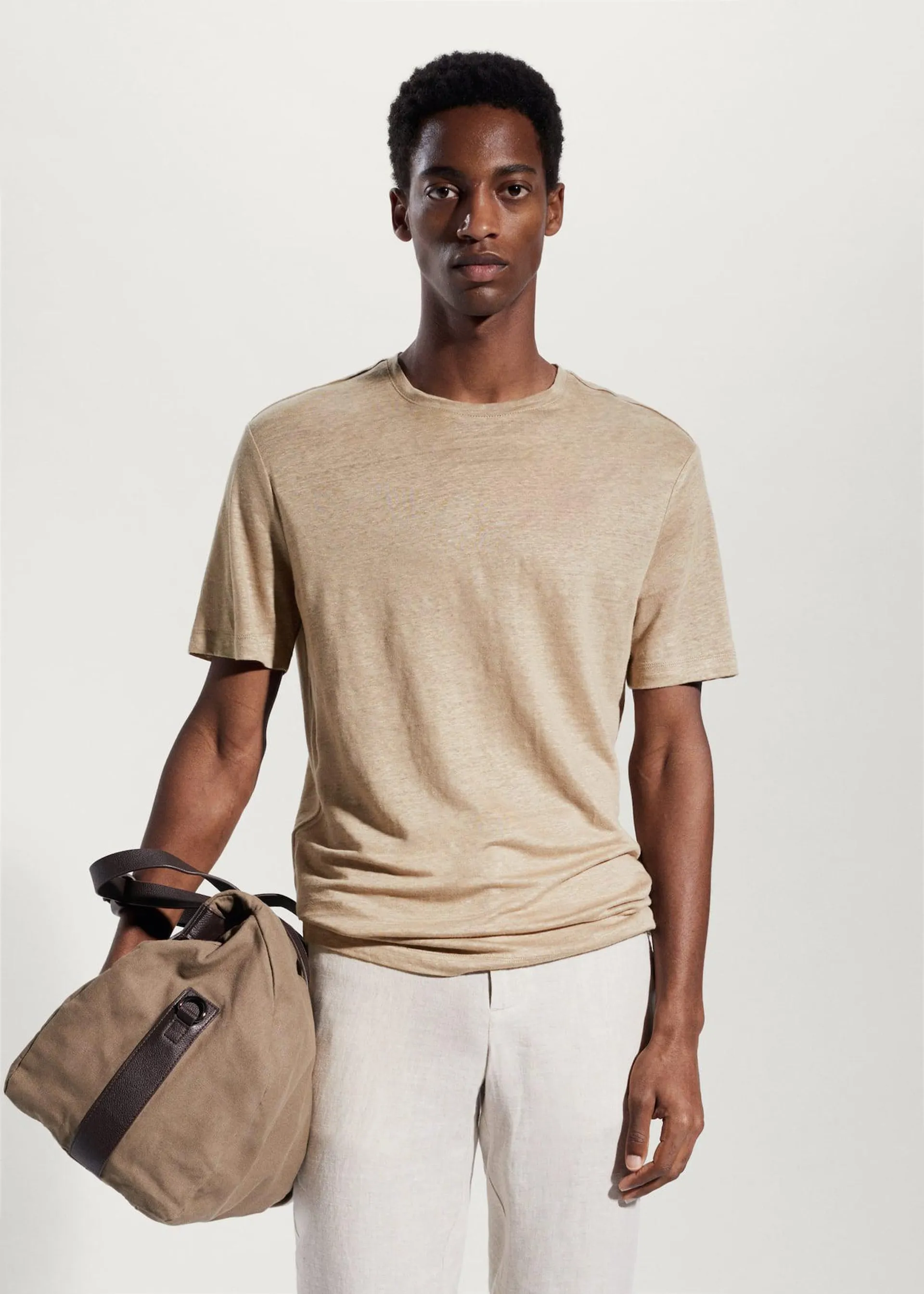 Tričko slim fit 100% len