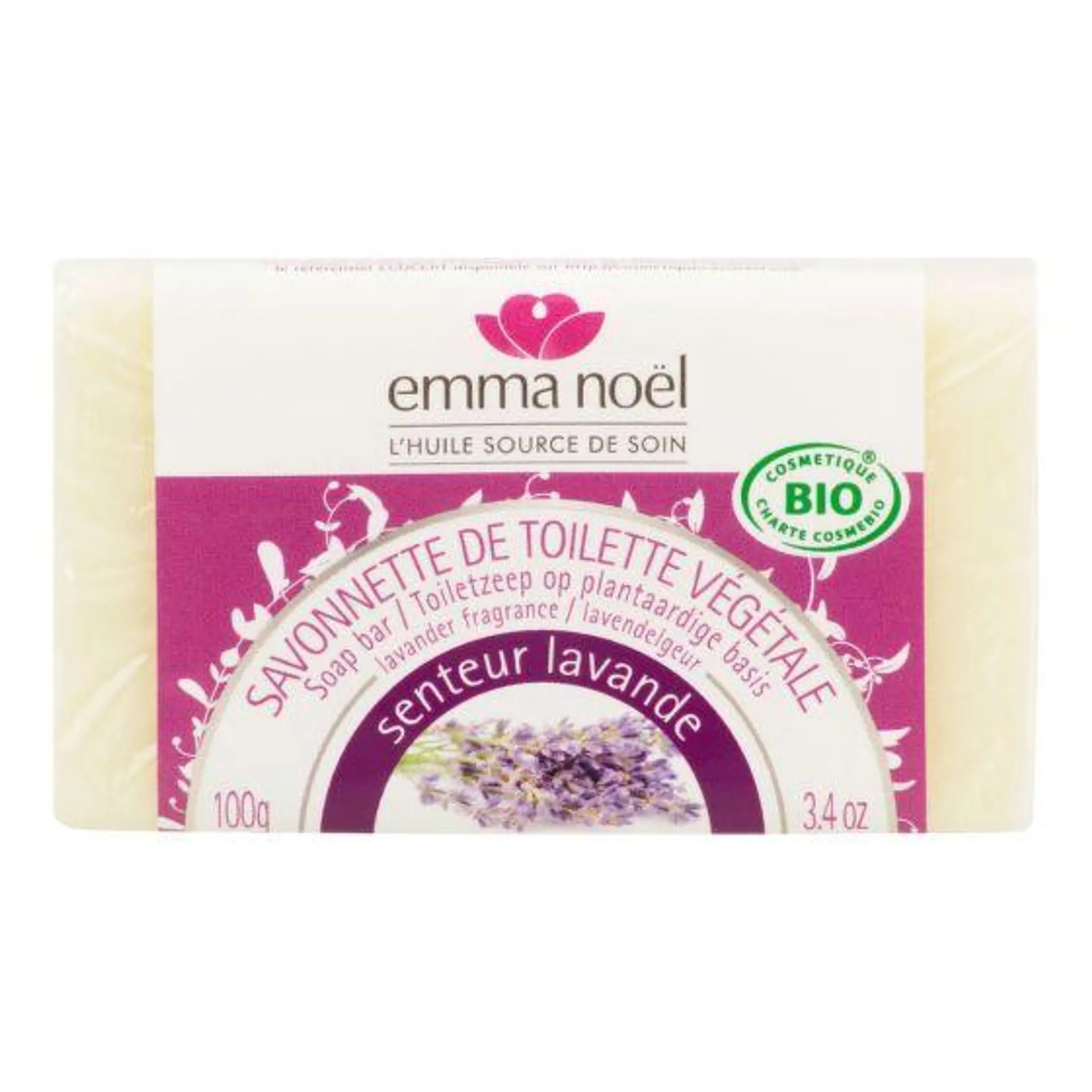 Mýdlo rostlinné levandule 100 g BIO EMMA NOËL