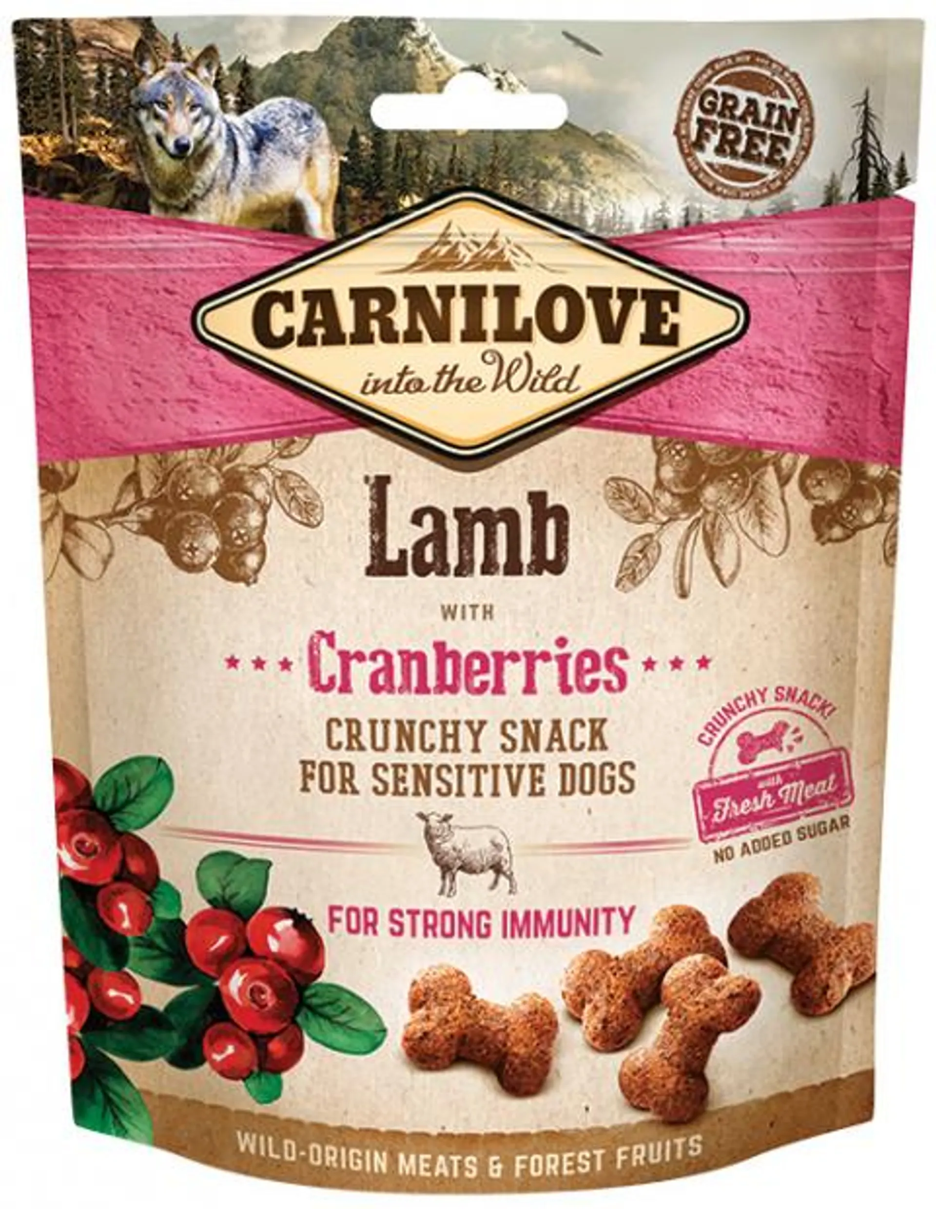 Carnilove Dog Crunchy Snack Lamb with Cranberries 200g