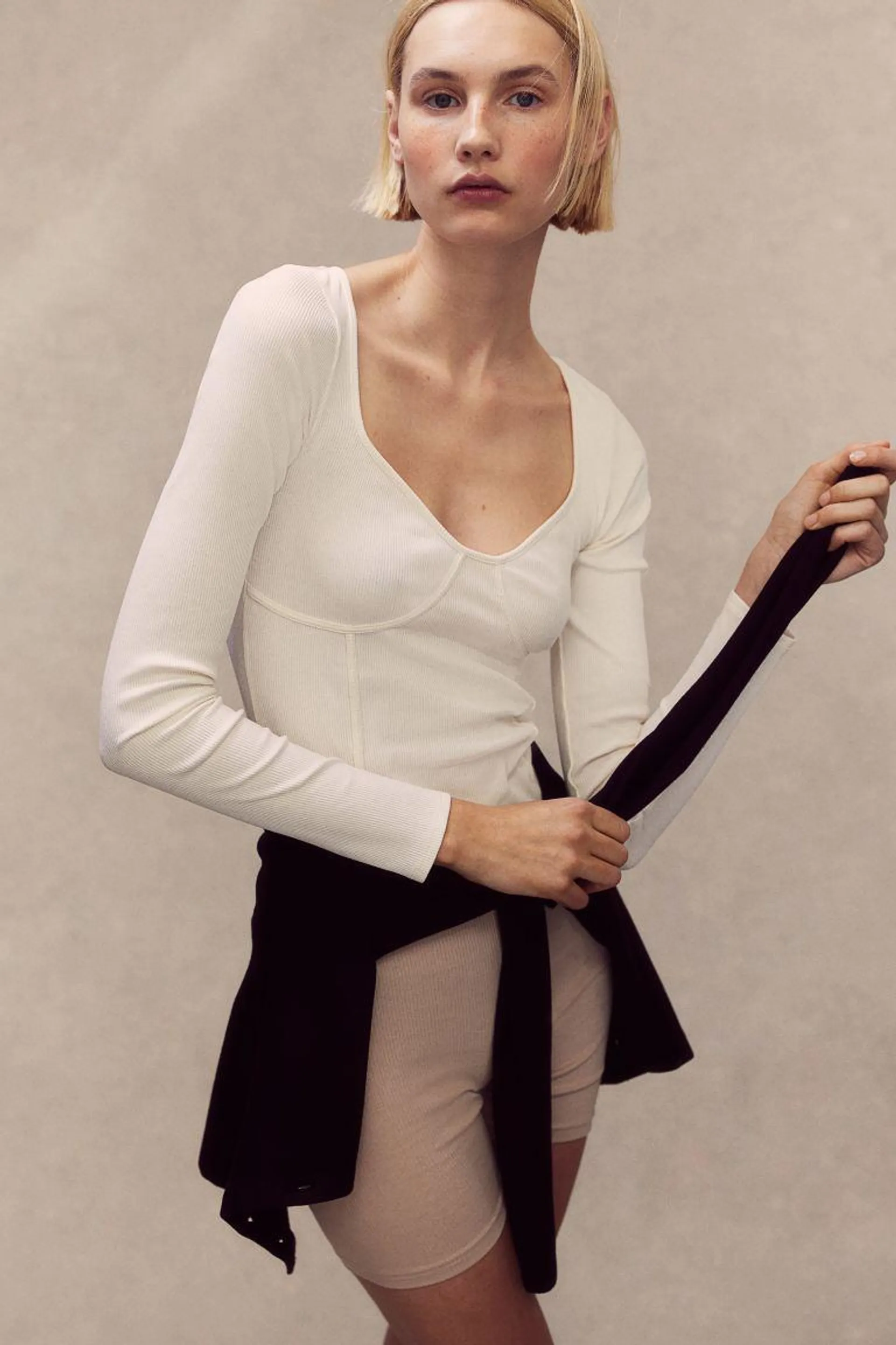 Corset-style top