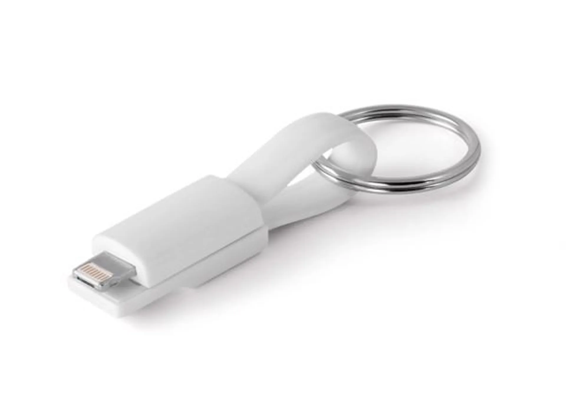 RIEMANN. USB kabel s konektorem 2 v 1 z ABS a PVC - Bílá