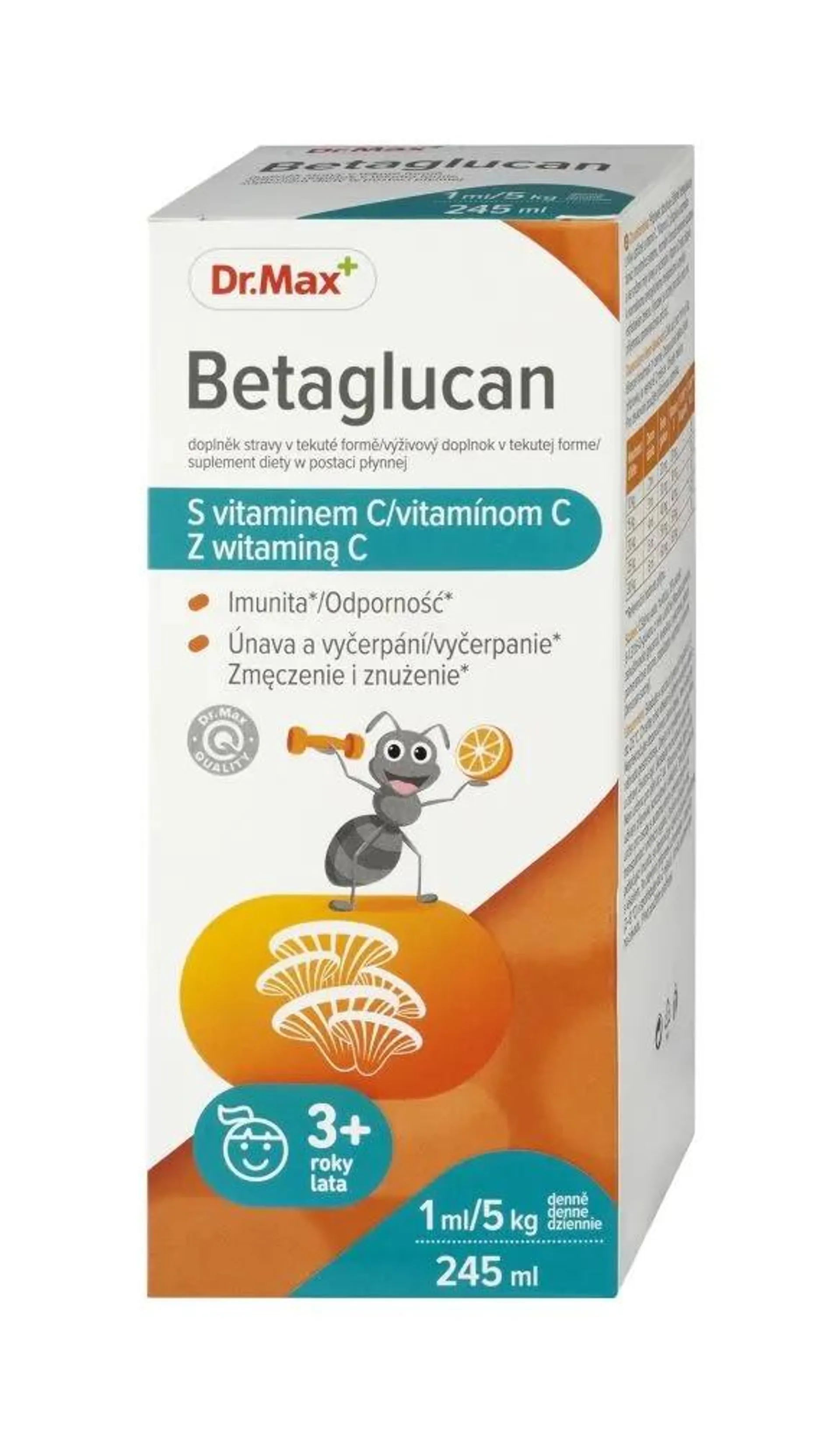 Dr. Max Betaglukan + vitamin C 245 ml