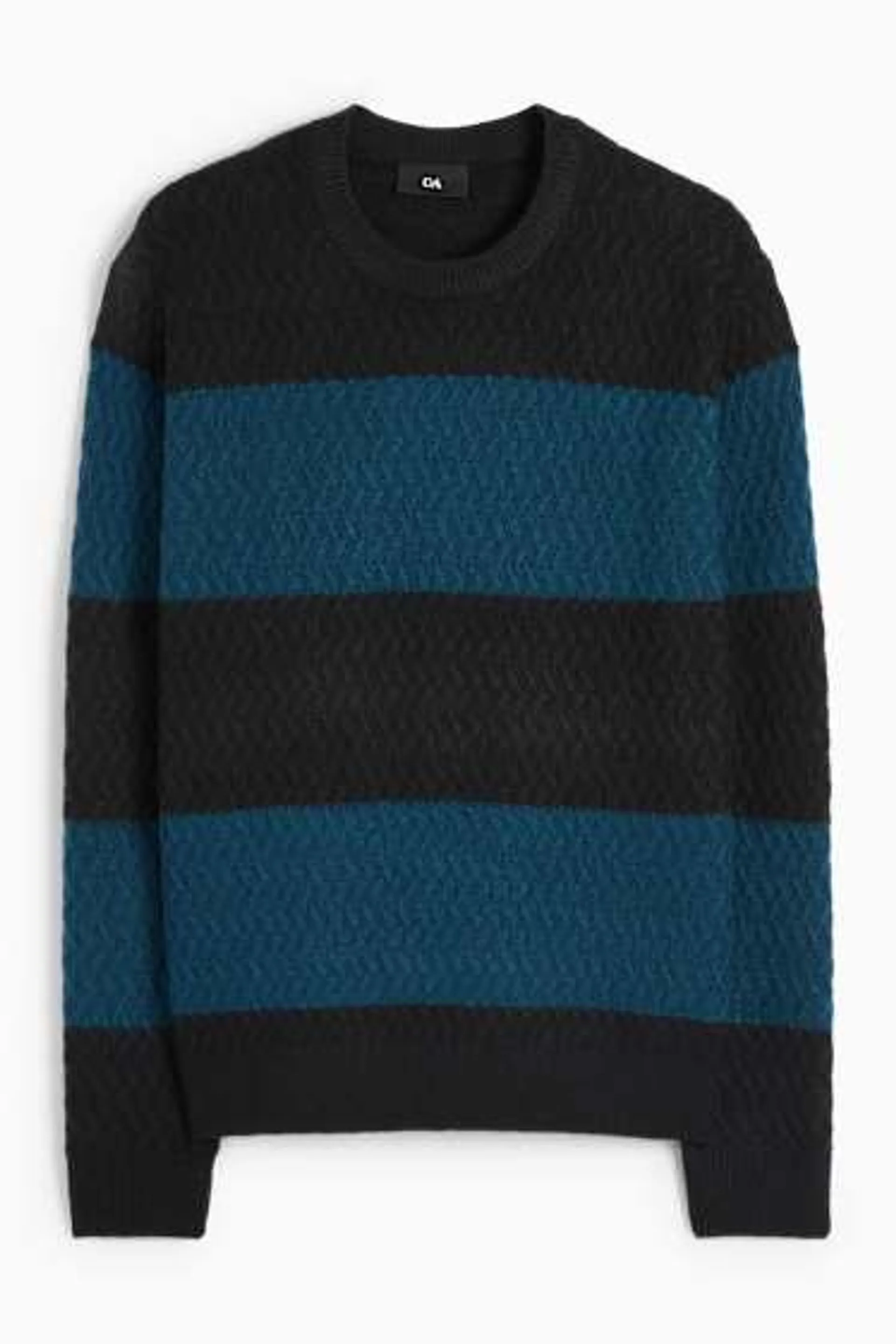 Jumper - striped - textured