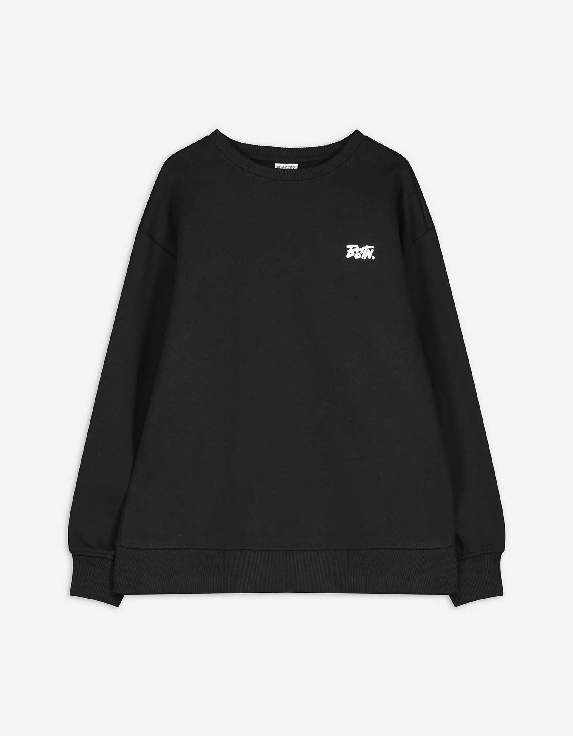 Mikina s kapucí - Nadměrný střih Oversized Fit - cerná