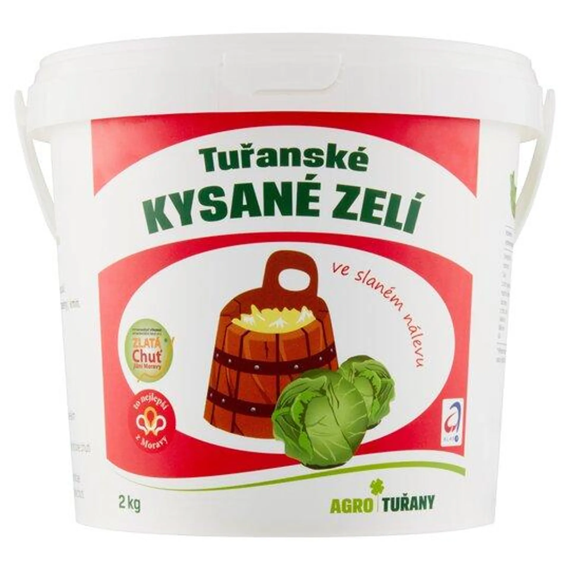 Agro Tuřanské kysané zelí ve slaném nálevu 2kg