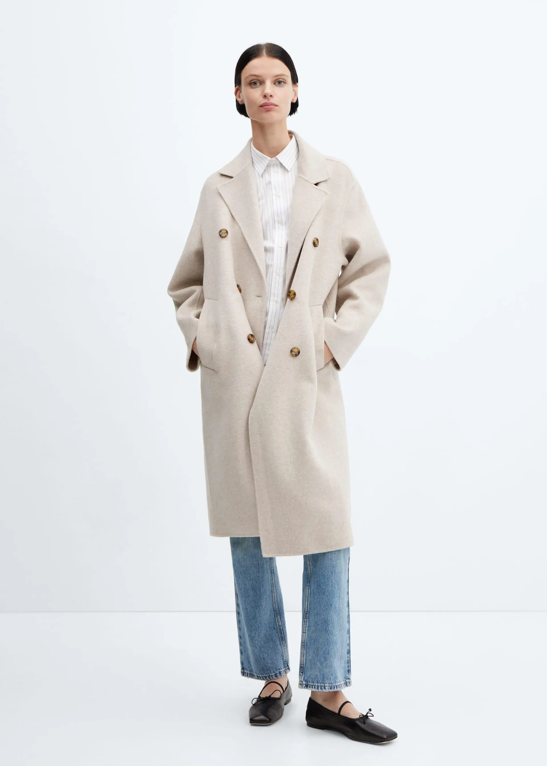 Handmade oversized wool coat