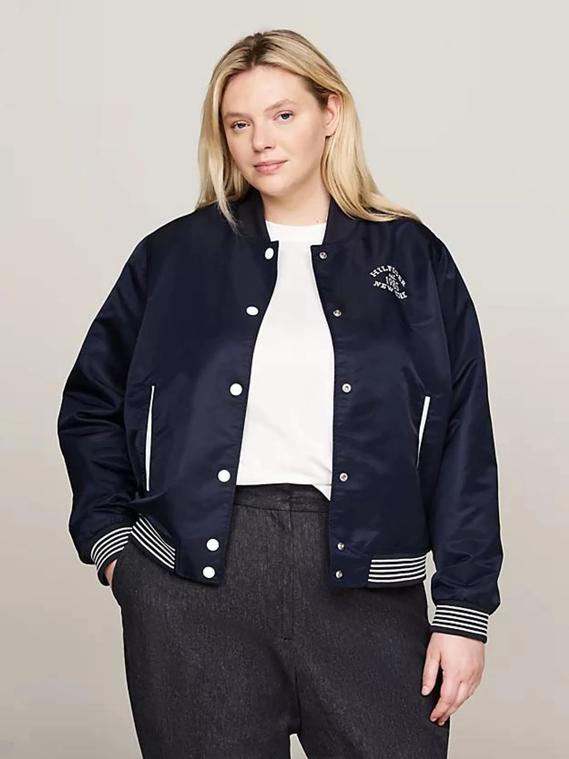 Curve Varsity Water Repellent Bomber Jacket