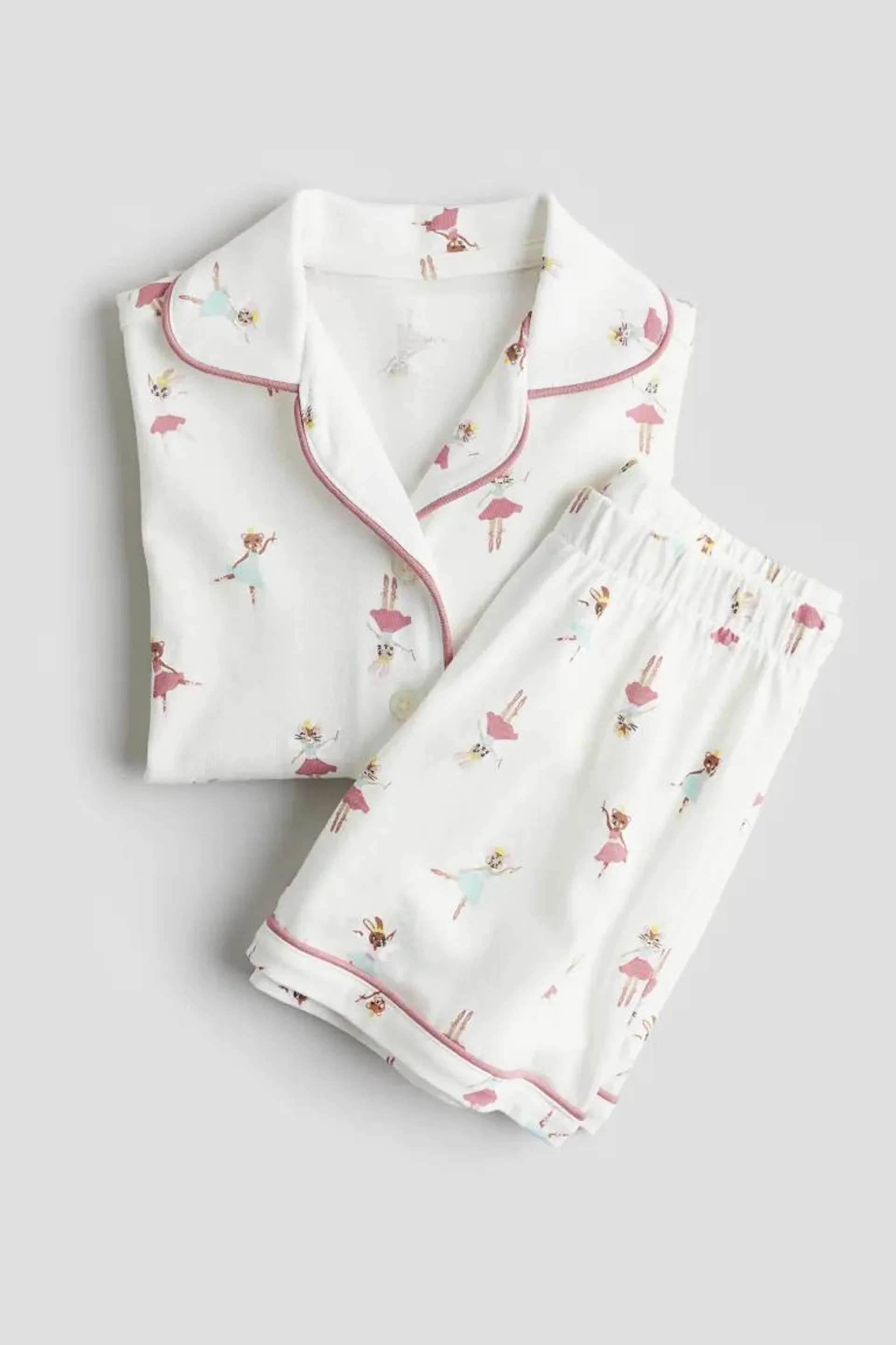 Patterned jersey pyjamas