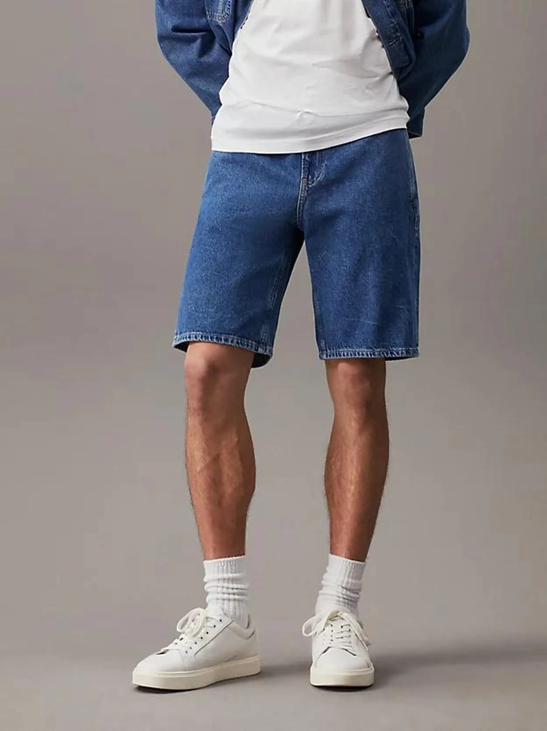 Denim Trouser Shorts