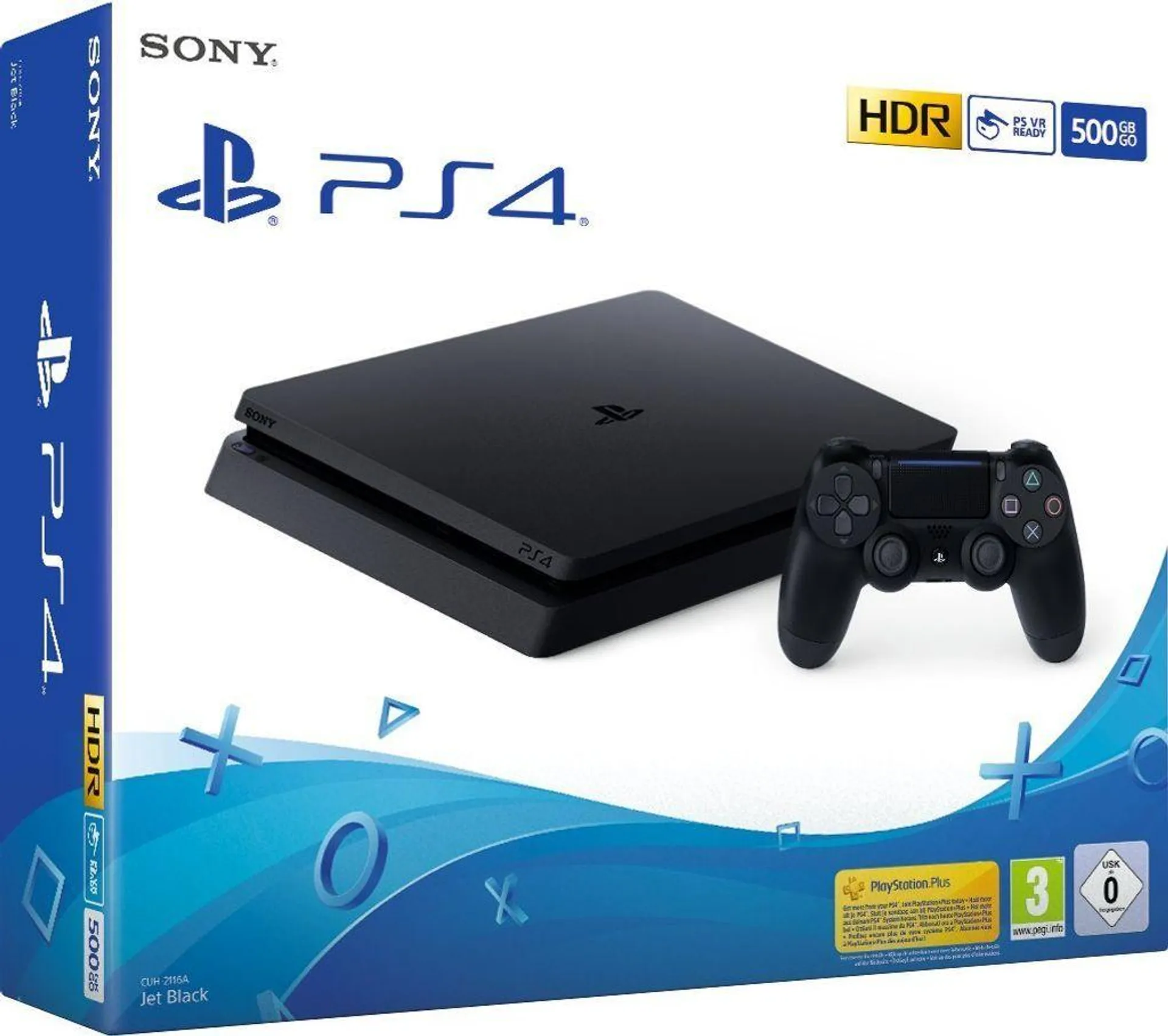 Sony Playstation 4 slim 500 GB schwarz