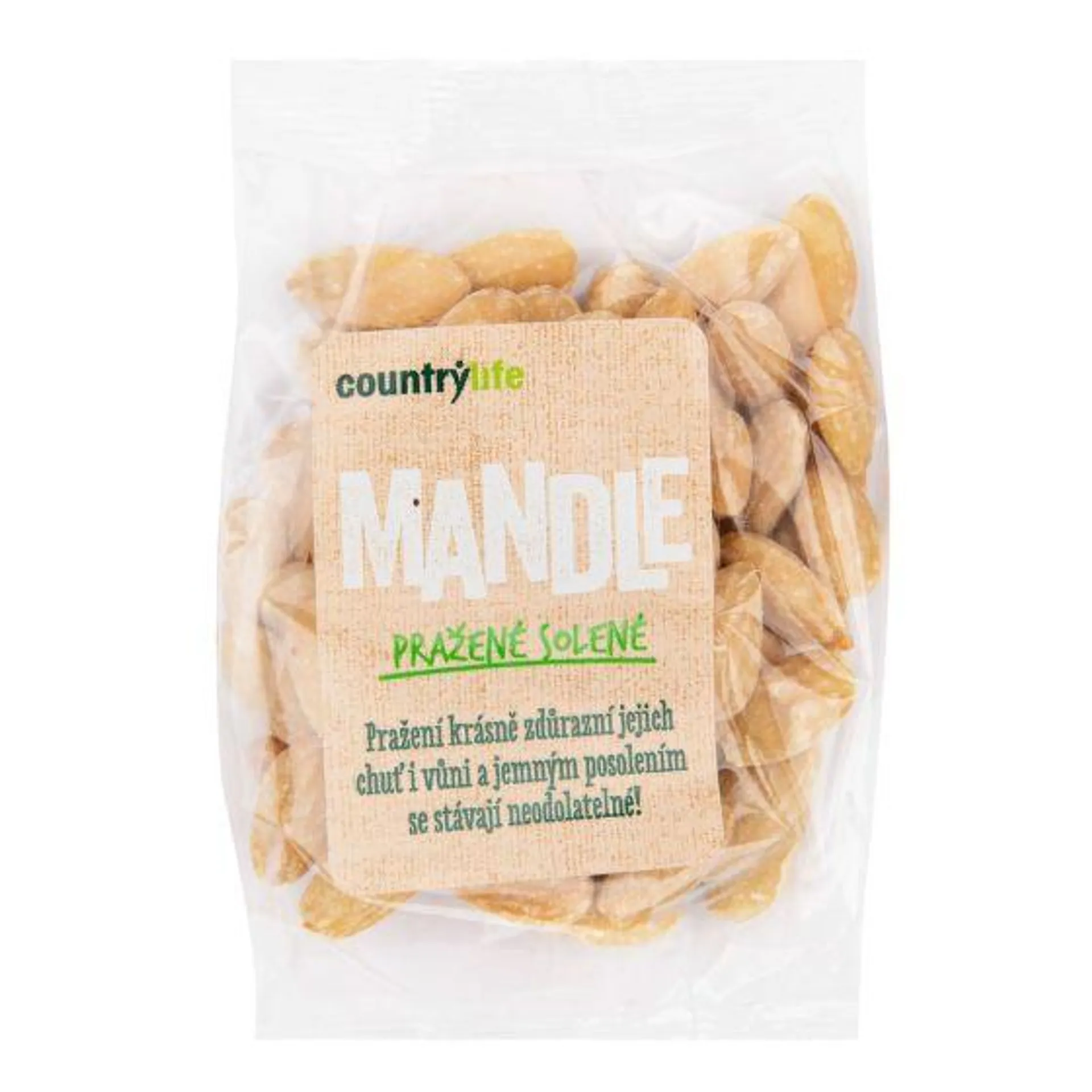 Mandle pražené solené 80 g COUNTRY LIFE