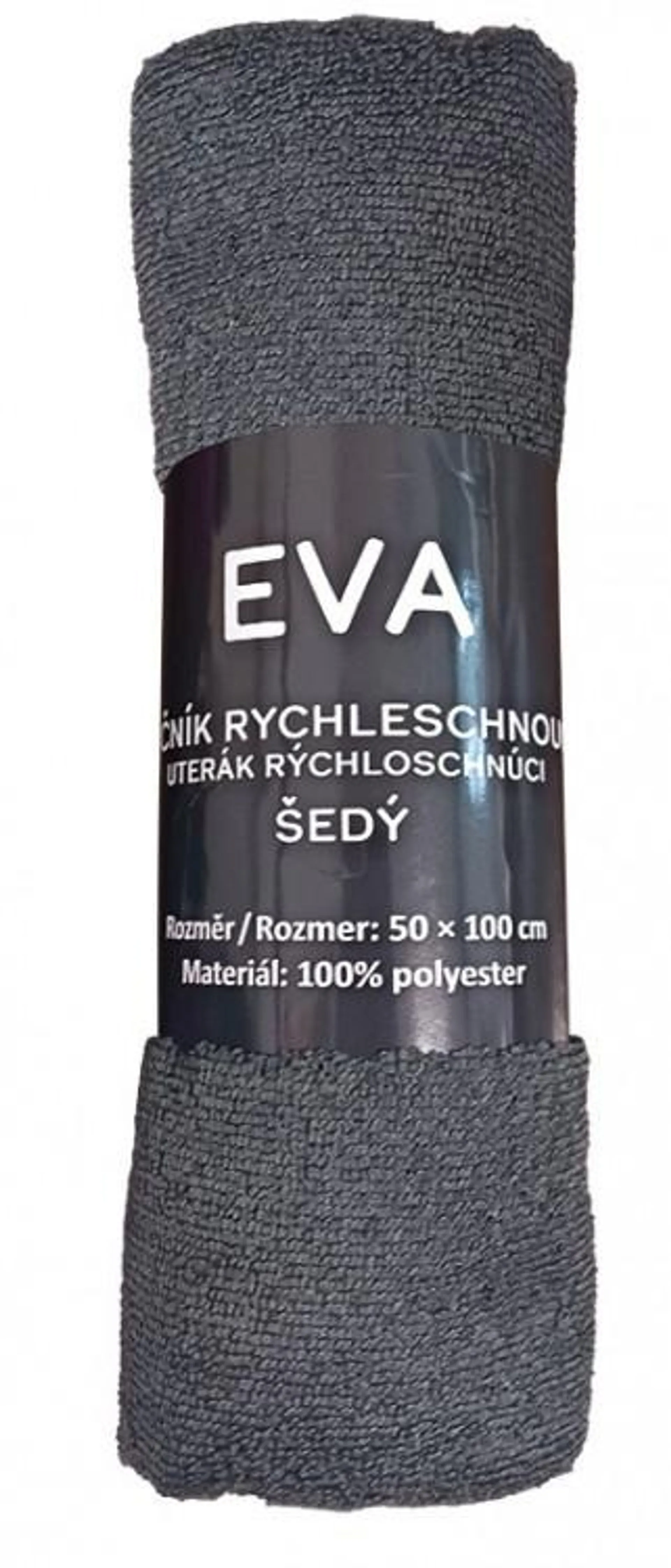 Ručník EVA 50x100cm rychleschnoucí šedý