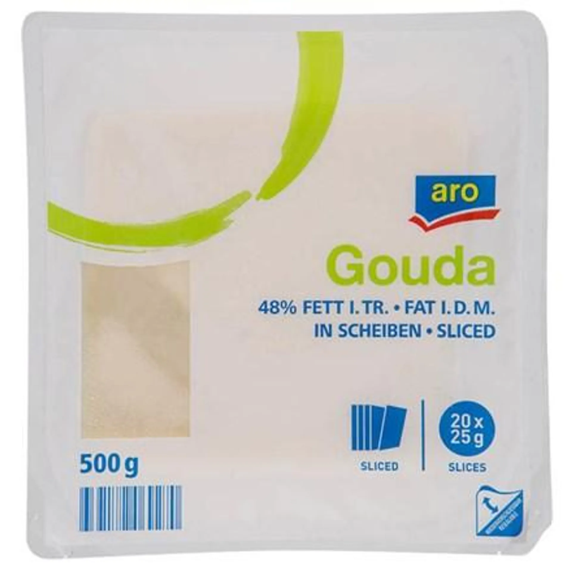 aro Gouda 48% sýr plátky chlaz. 500 g