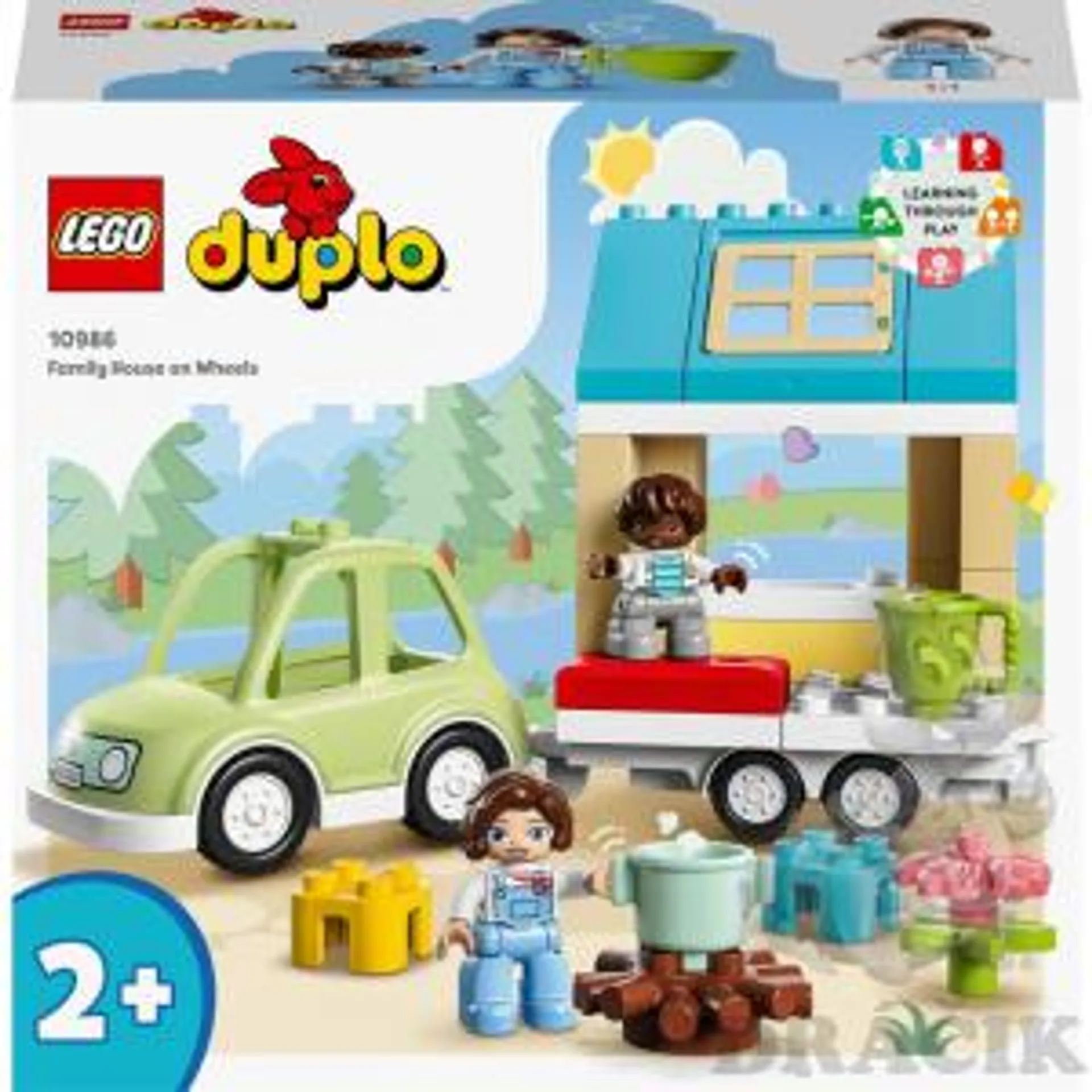 10986 Lego Duplo – Pojazdný rodinný domček