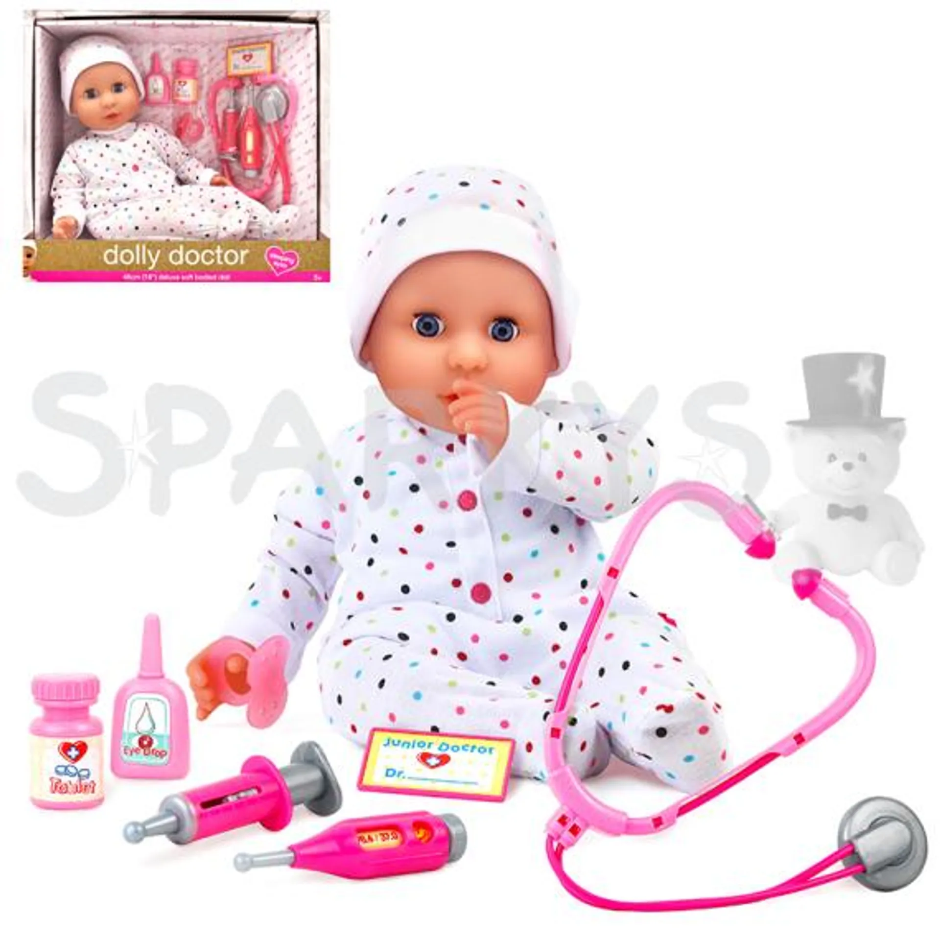 Dolls World - Panenka Dolly doktor 46cm