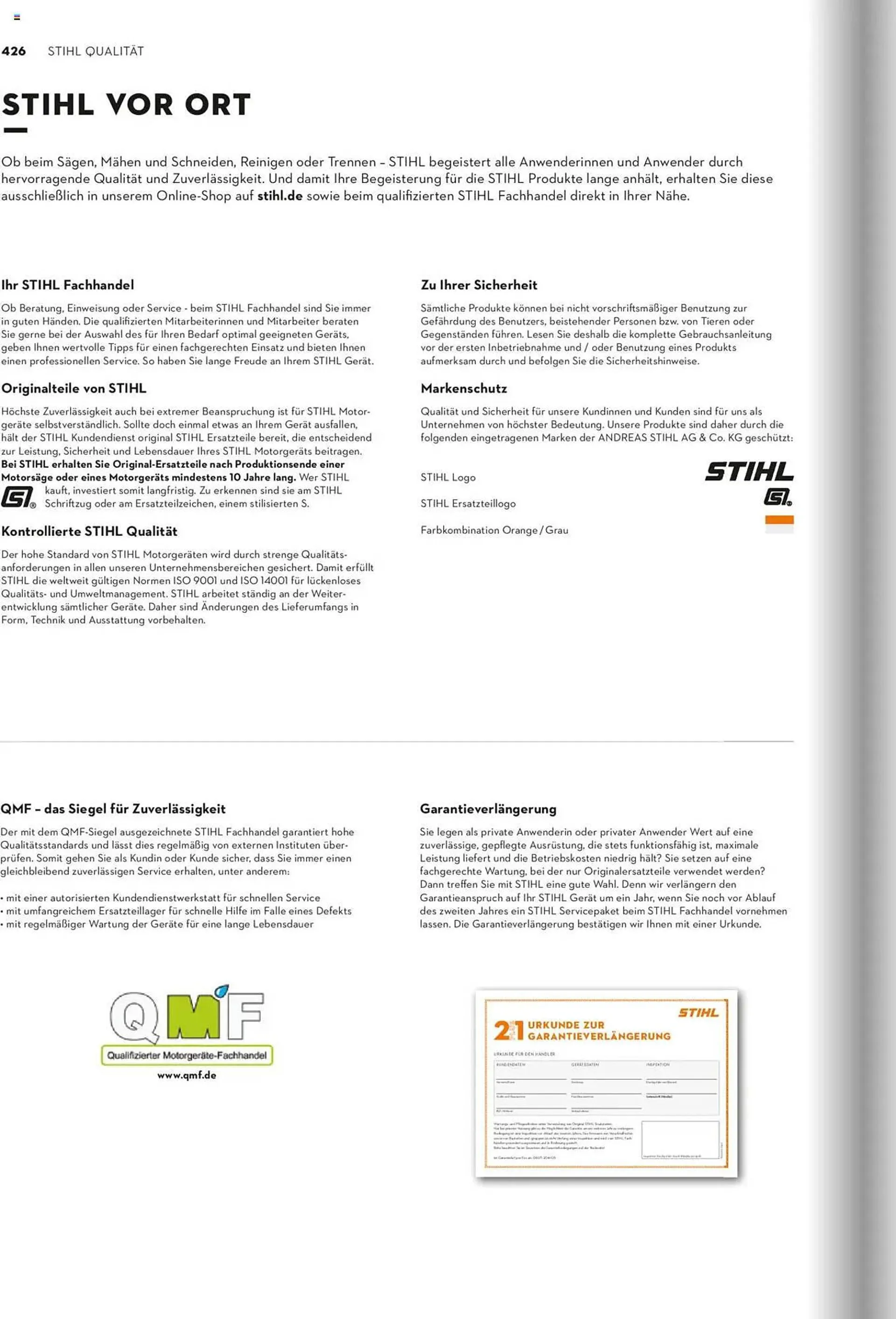 STIHL Prospekt von 1. Januar bis 31. Dezember 2025 - Prospekt seite 426